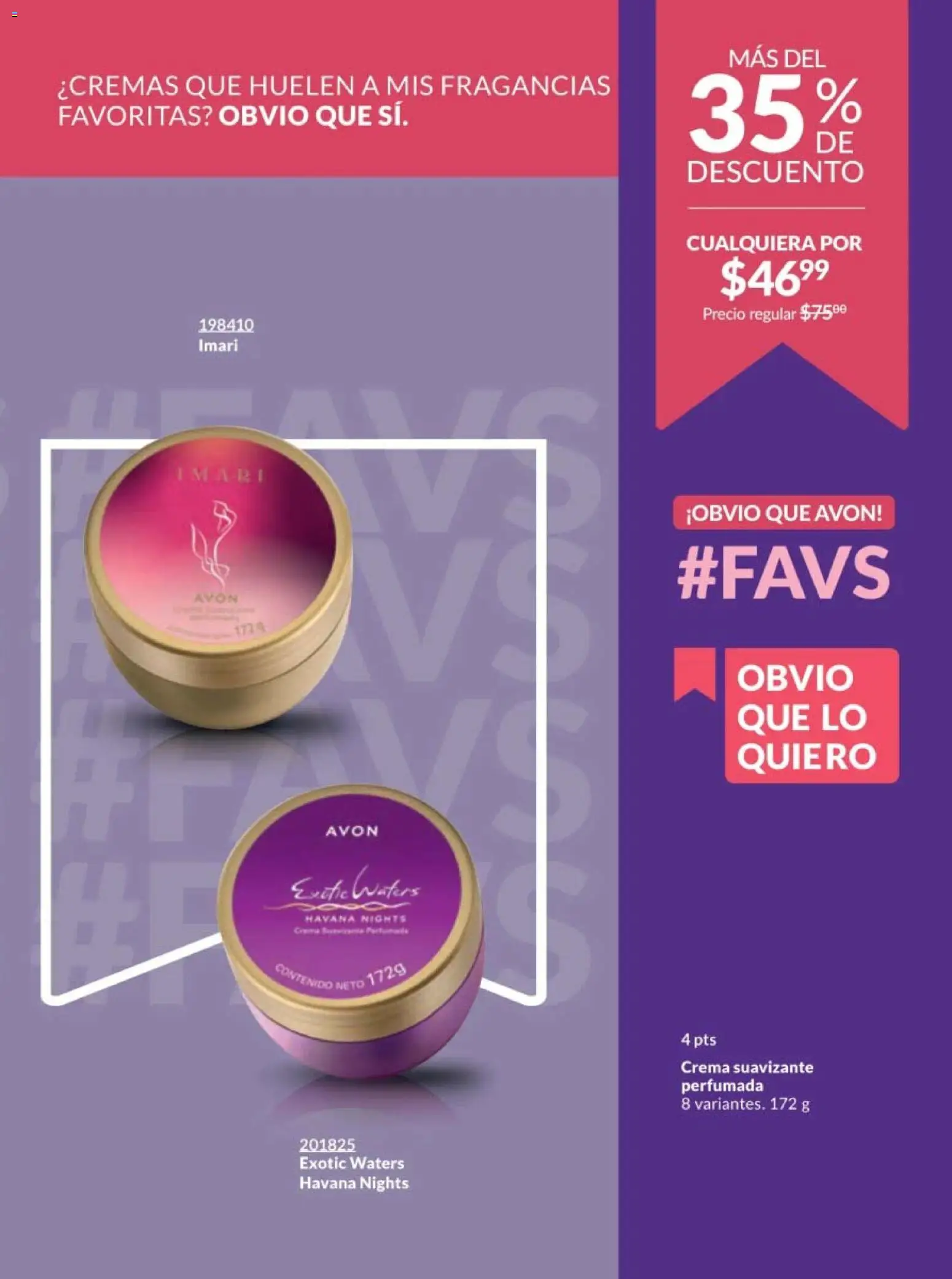 Nuevas ofertas de AVON válidas en toda la República Mexicana desde el 10.01.2026. ¡Encuentra las mejores ofertas en AVON campaña 2 2026! | Página: 201 | Productos: Crema, Suavizante