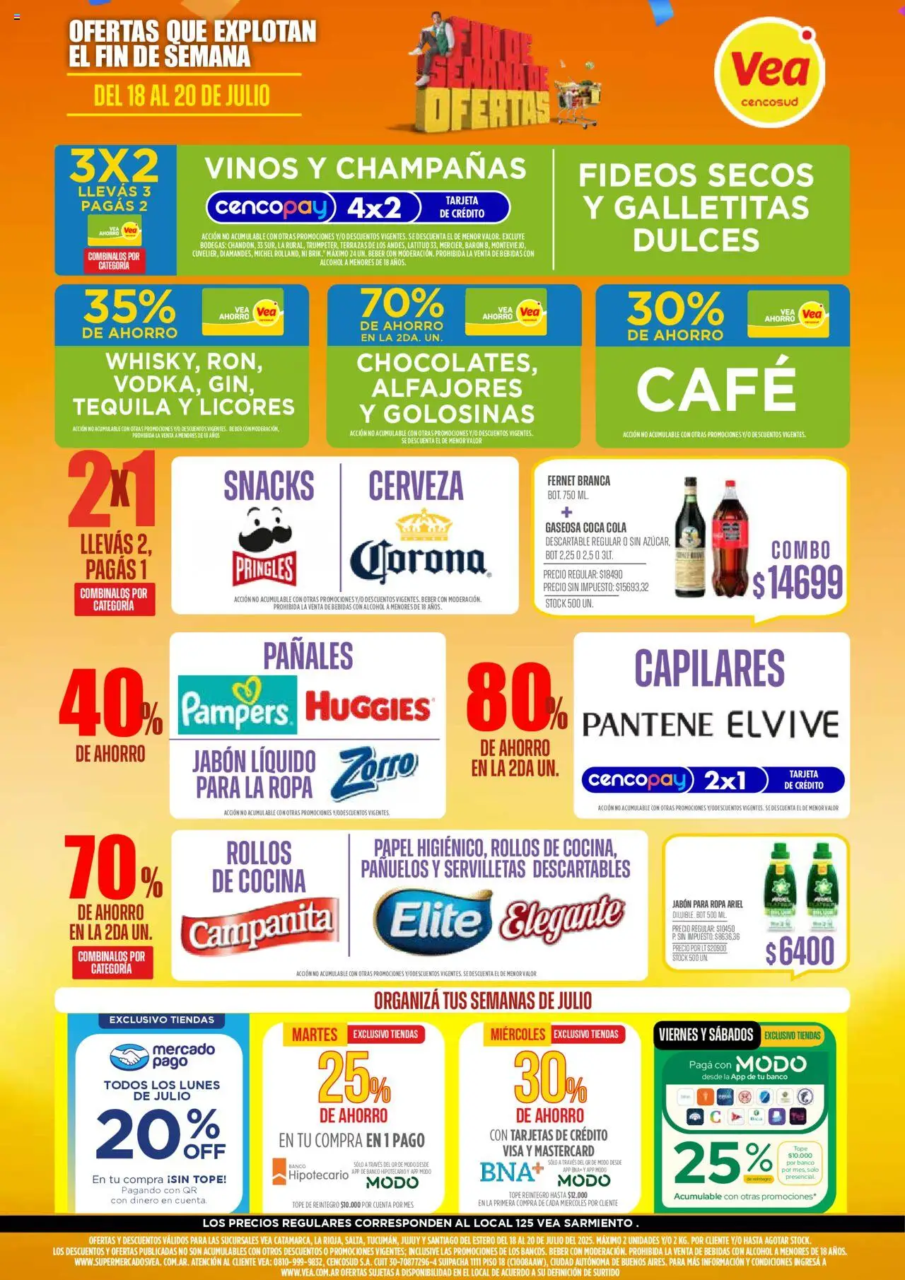 Vea ofertas │ válido desde el 18.07.2025 | Página: 1 | Productos: Jabón, Ropa, Café, Cerveza