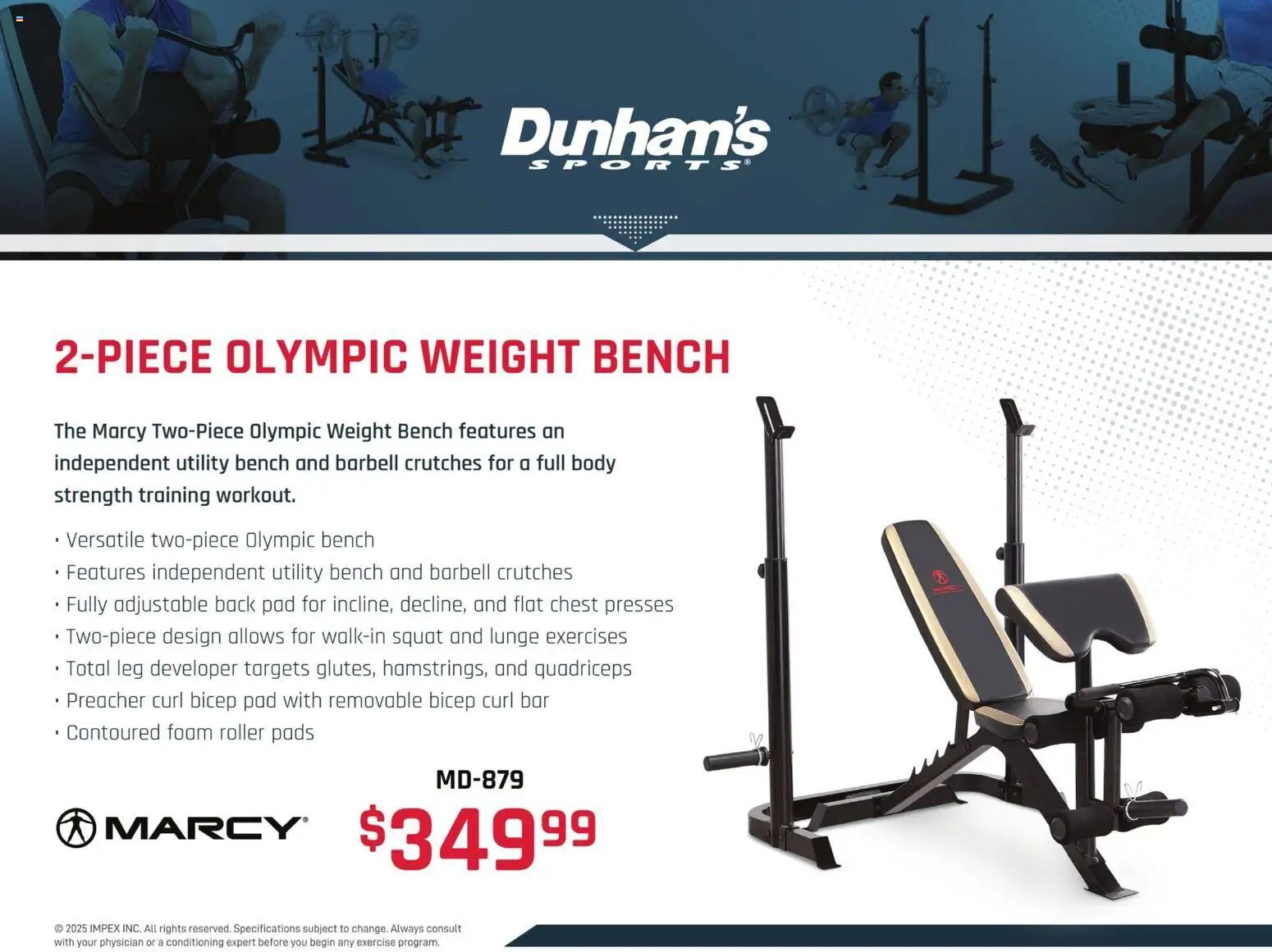 Dunham's Sports Marcy Weight Training Guide - valid from 20.11.2025 | Page: 28 | Products: Pads, Weight