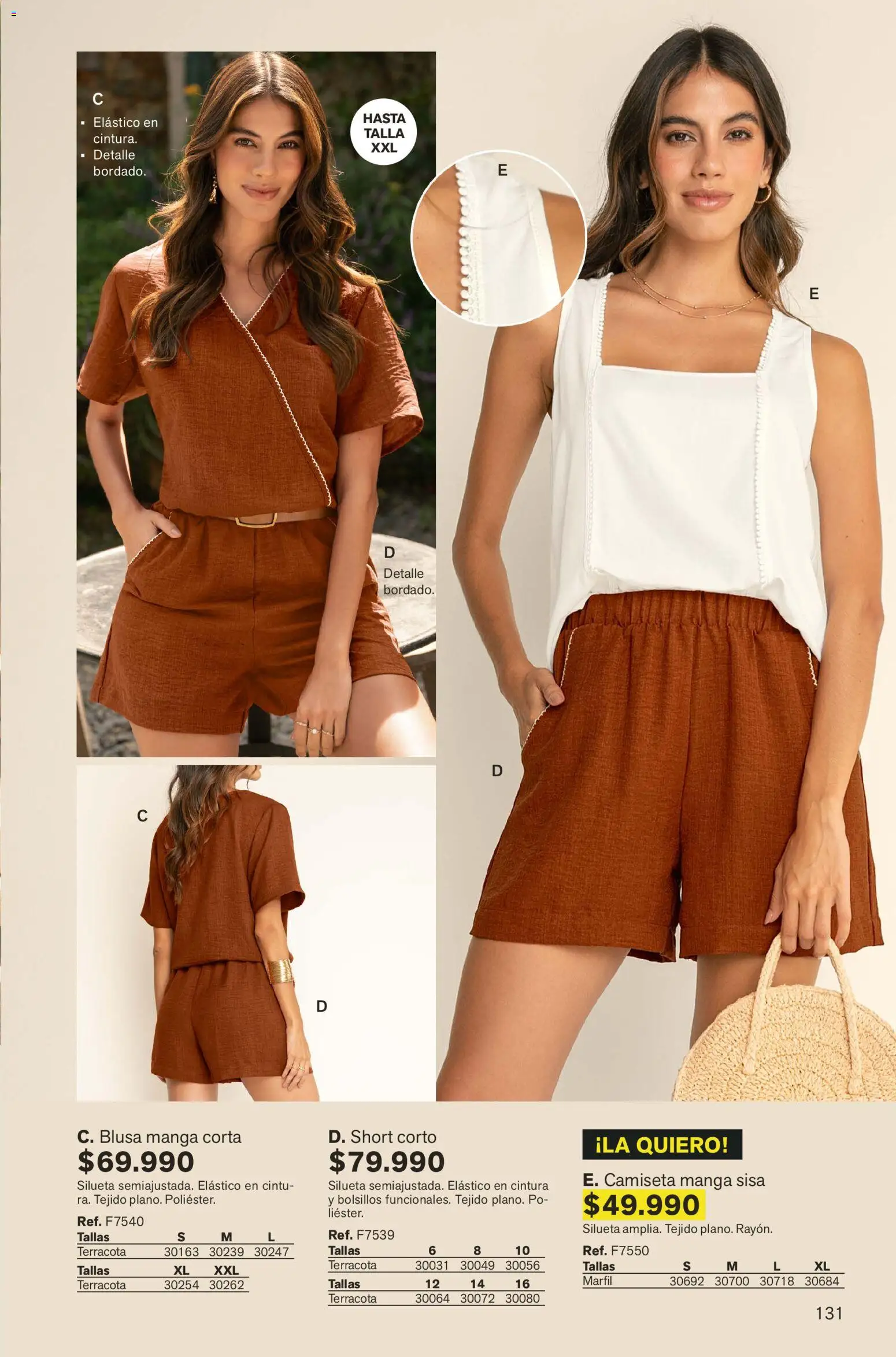 Leonisa revista - valida desde el 01.02.2026 | Página: 131 | Productos: Short, Camiseta, Camiseta manga sisa, Blusa