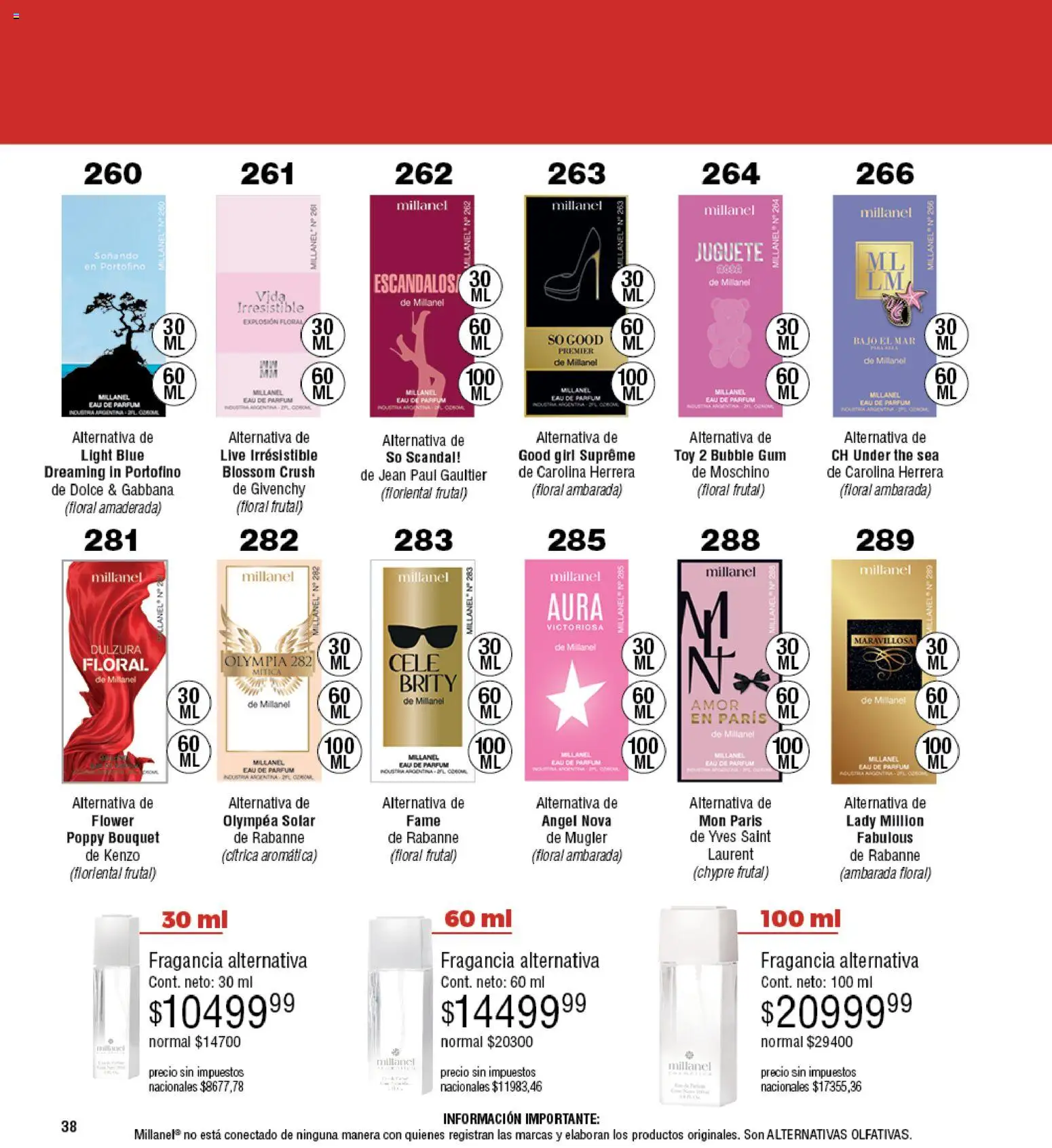 Millanel - Catálogo │ válido desde el 27.04.2026 | Página: 38 | Productos: Jean, Fragancia
