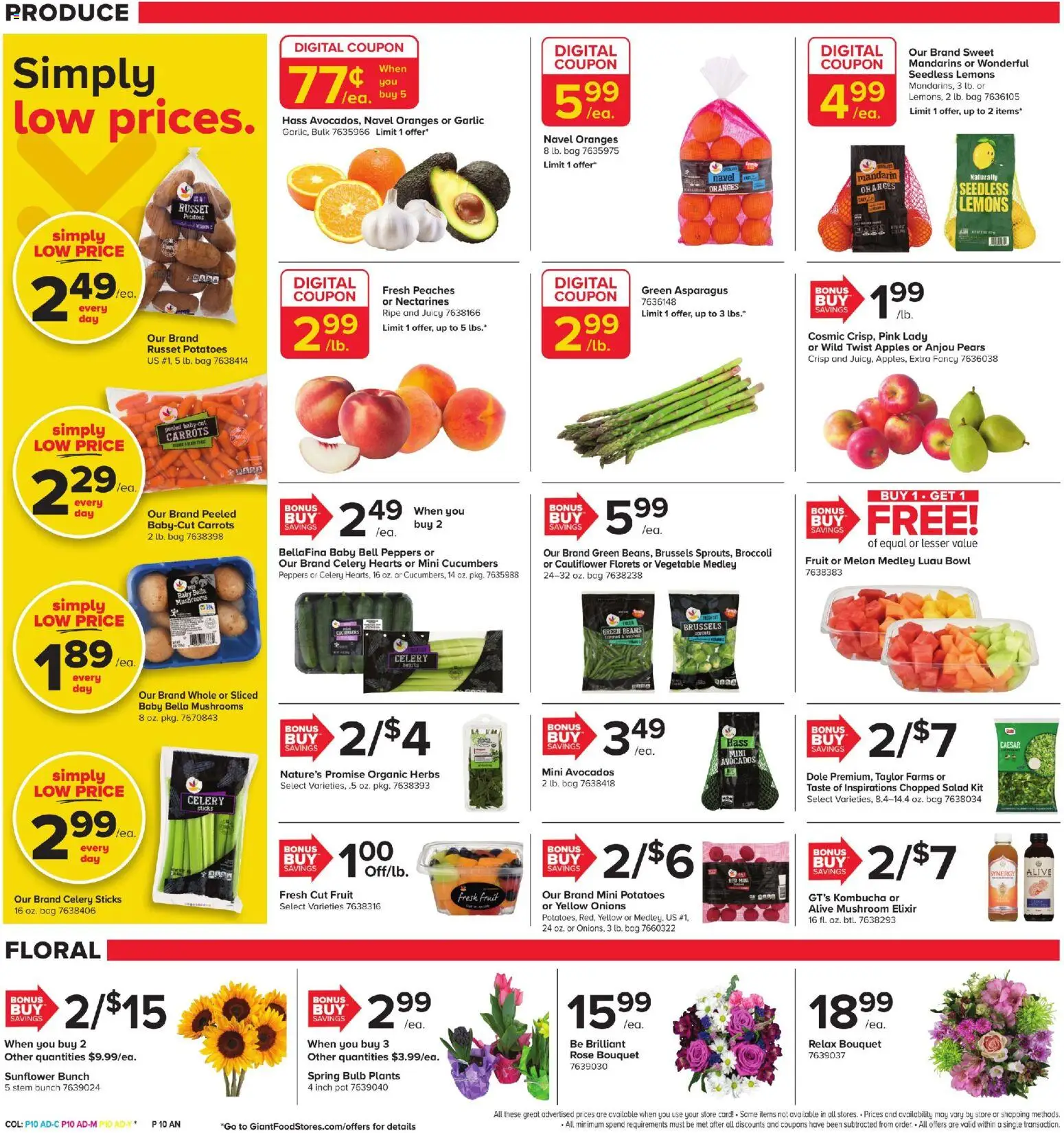 Giant Weekly Ad - valid from 27.02.2026 | Page: 8 | Products: Mandarins, Peaches, Apples, Bag