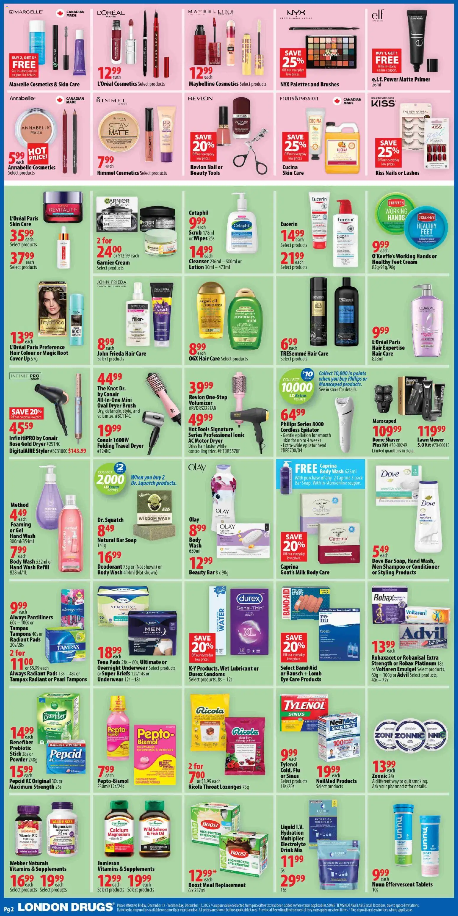 London Drugs flyer valid from 12.12.2025 | Page: 2