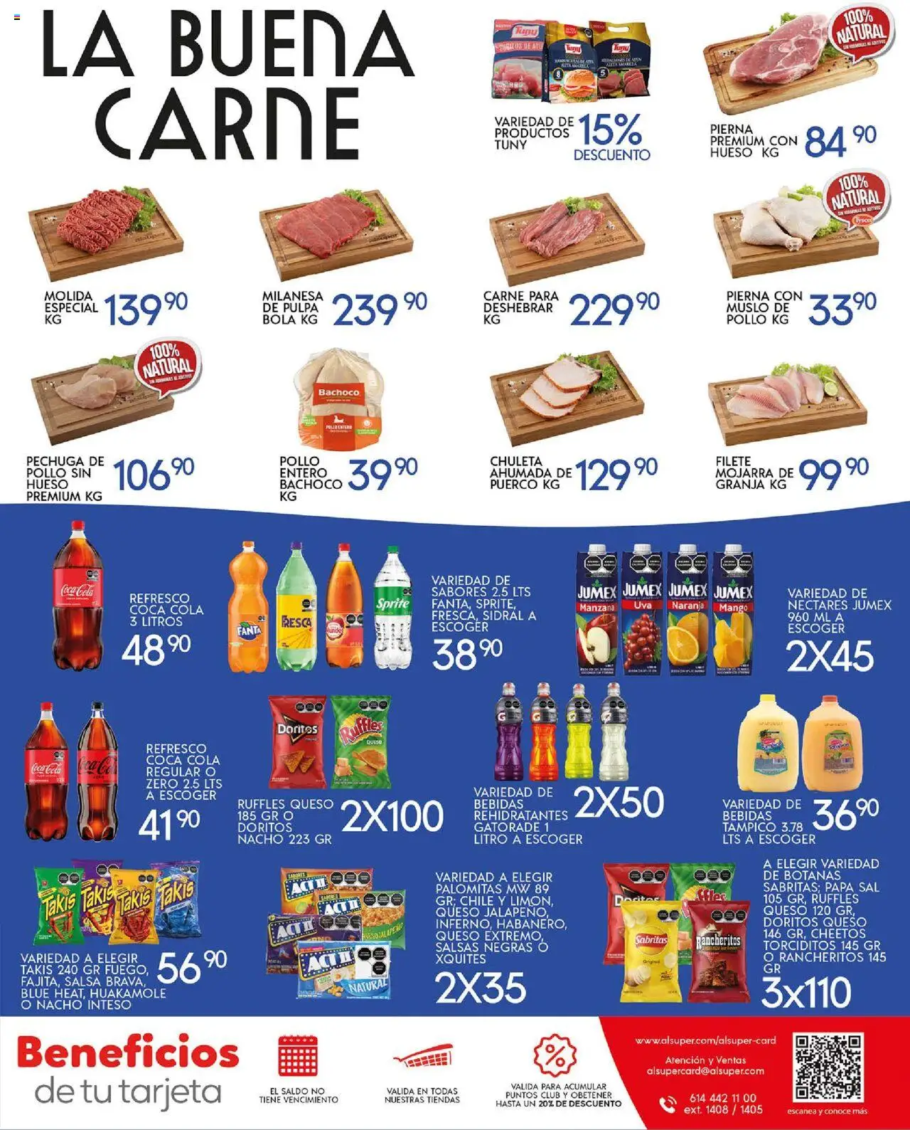 Nuevas ofertas de Alsuper válidas en toda la República Mexicana desde el 14.10.2025. ¡Encuentra las mejores ofertas en Alsuper - Folleto! | Página: 7 | Productos: Pollo, Papa, Refresco, Manzana