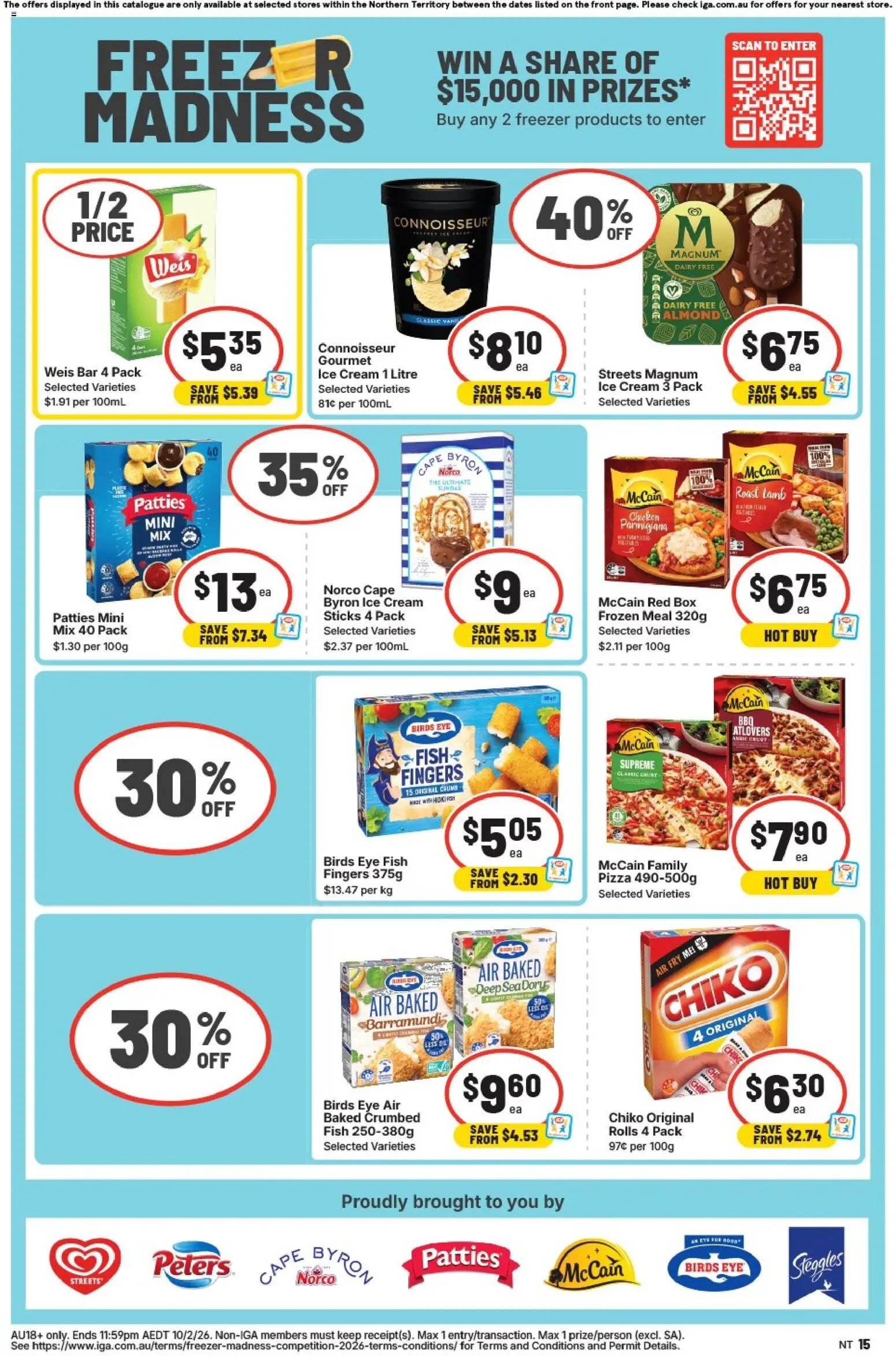 IGA catalogue - valid from 28.01.2026 | Page: 11 | Products: Box, Pizza, Chicken, Ice cream