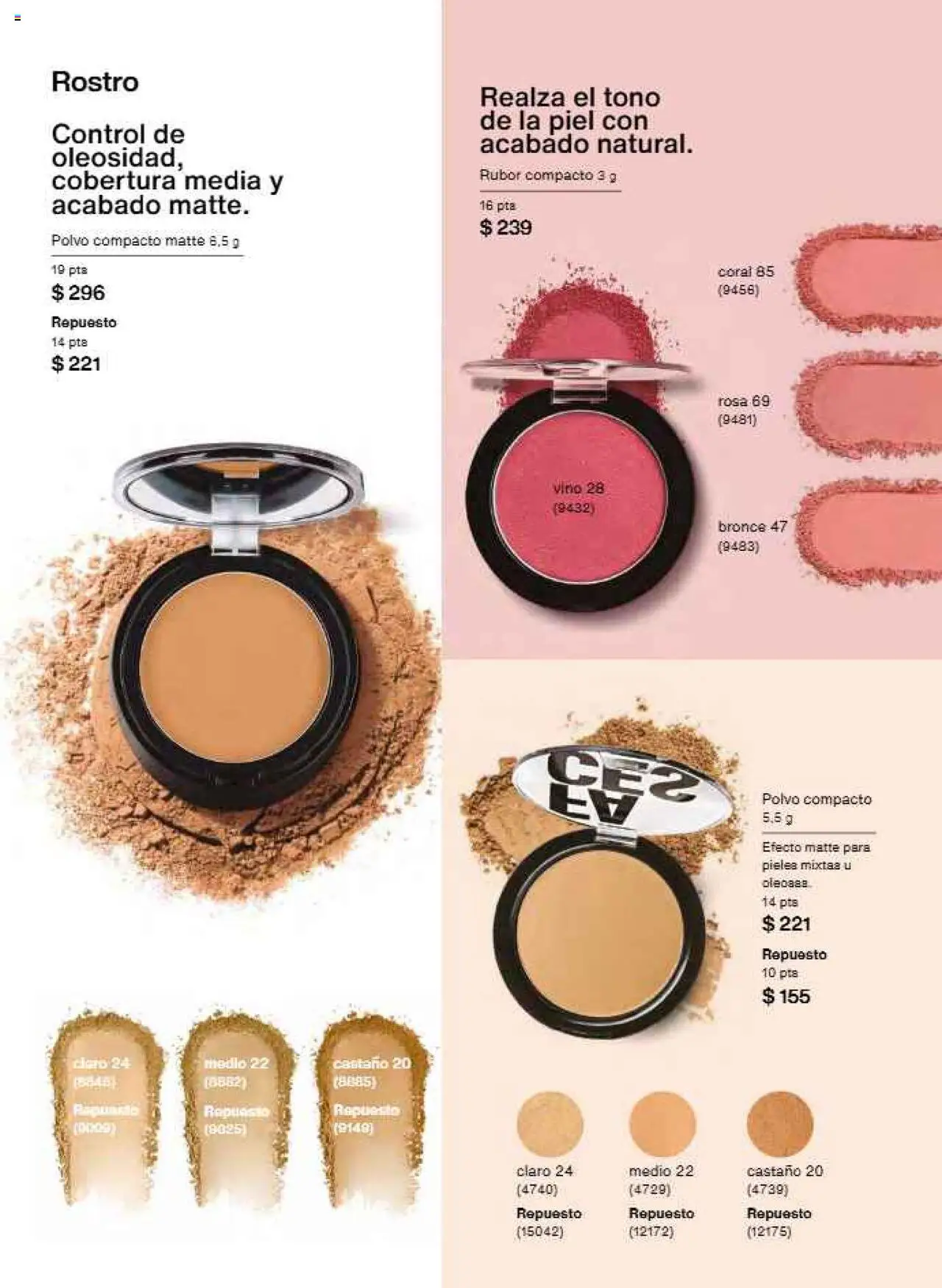 Nuevas ofertas de Natura válidas en toda la República Mexicana desde el 12.10.2025. ¡Encuentra las mejores ofertas en Natura - Campaña 16 2025! | Página: 73 | Productos: Polvo compacto, Polvo, Rubor