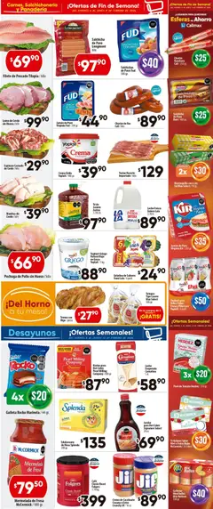 Vista previa de Calimax folleto, nuevo folleto de la tienda, válido en México a partir del 06.02.2026 | Página: 2 | Productos: Salchicha, Crema, Tomates, Té