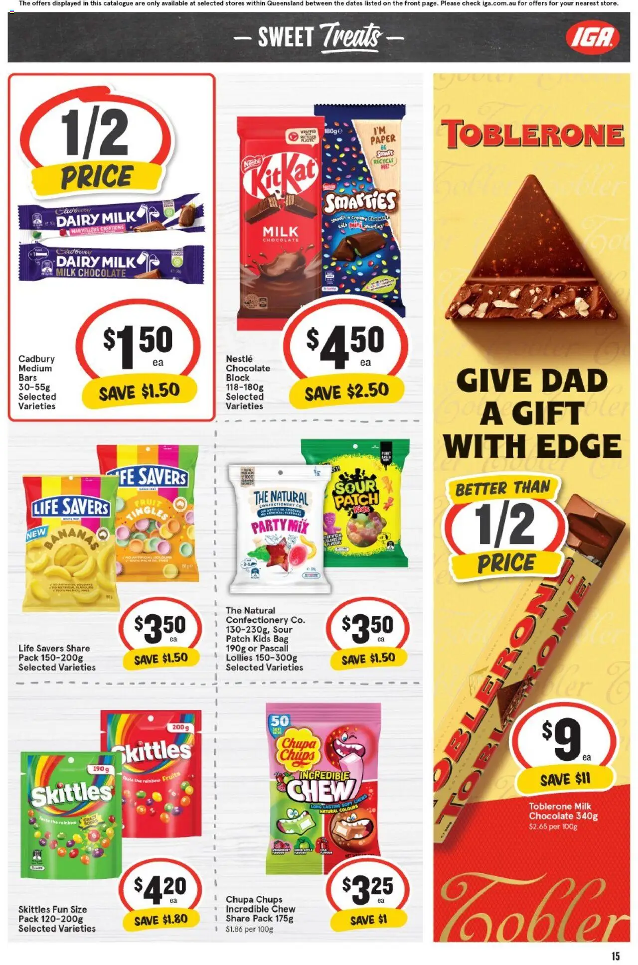 IGA catalogue - valid from 27.08.2025 | Page: 11 | Products: Milk, Dairy, Chocolate, Lollies
