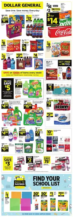 Preview of Dollar General weekly ads valid from 20.07.2025