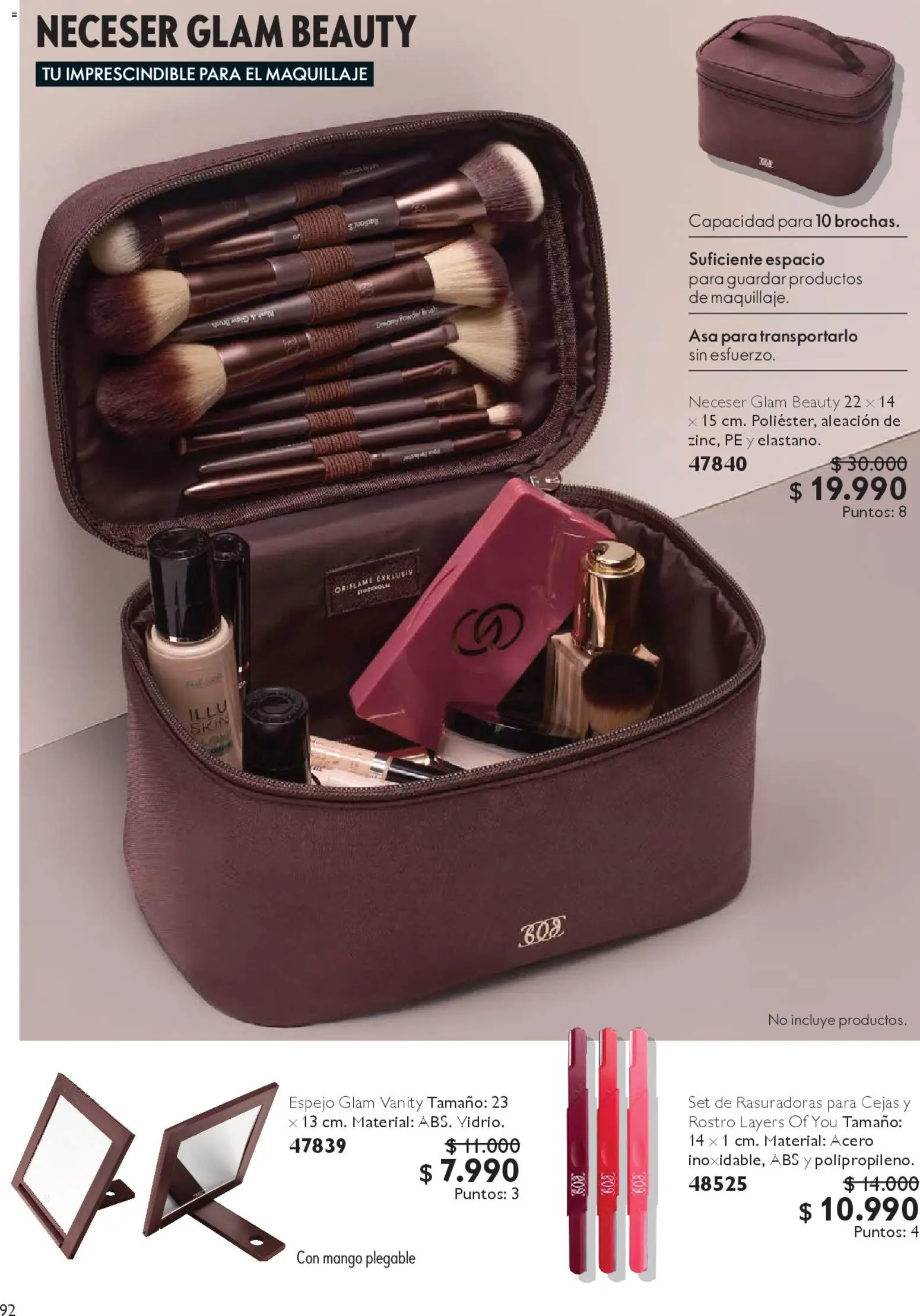 Oriflame catálogo │ válido desde el 07.03.2026 | Página: 100 | Productos: Neceser, Mango, Espejo, Maquillaje