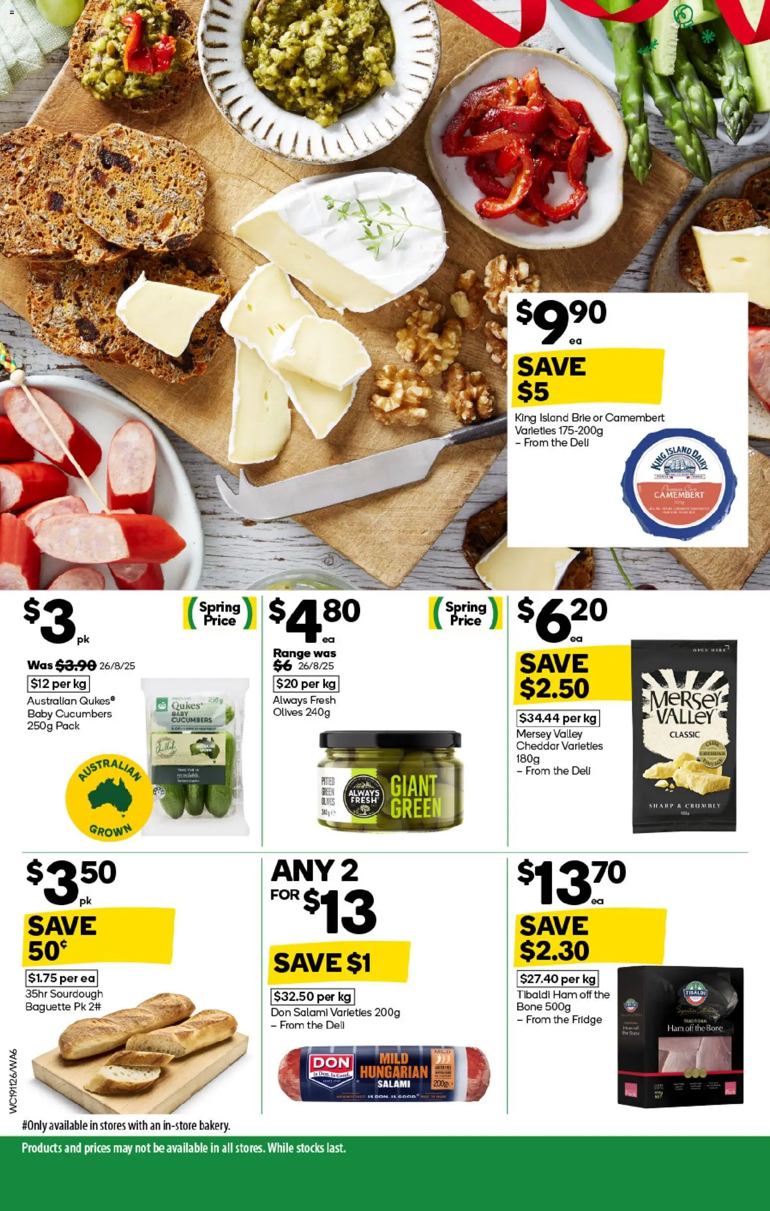 Woolworths catalogue - valid from 19.11.2025 | Page: 6 | Products: Salami, Ham, Olives, Fridge