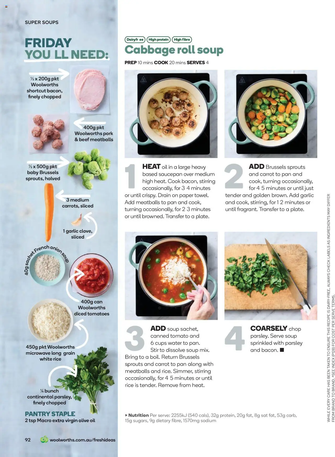 Woolworths catalogue - valid from 01.06.2025 | Page: 92 | Products: Rice, Olive oil, Cabbage, Parsley