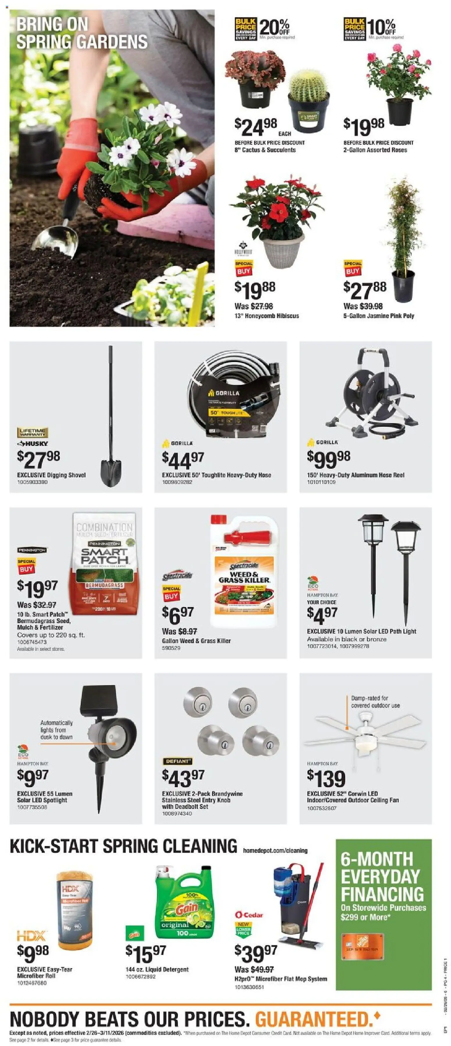 Home Depot Local Ad - AZ - valid from 26.02.2026 | Page: 4 | Products: Shovel, Detergent, Fan