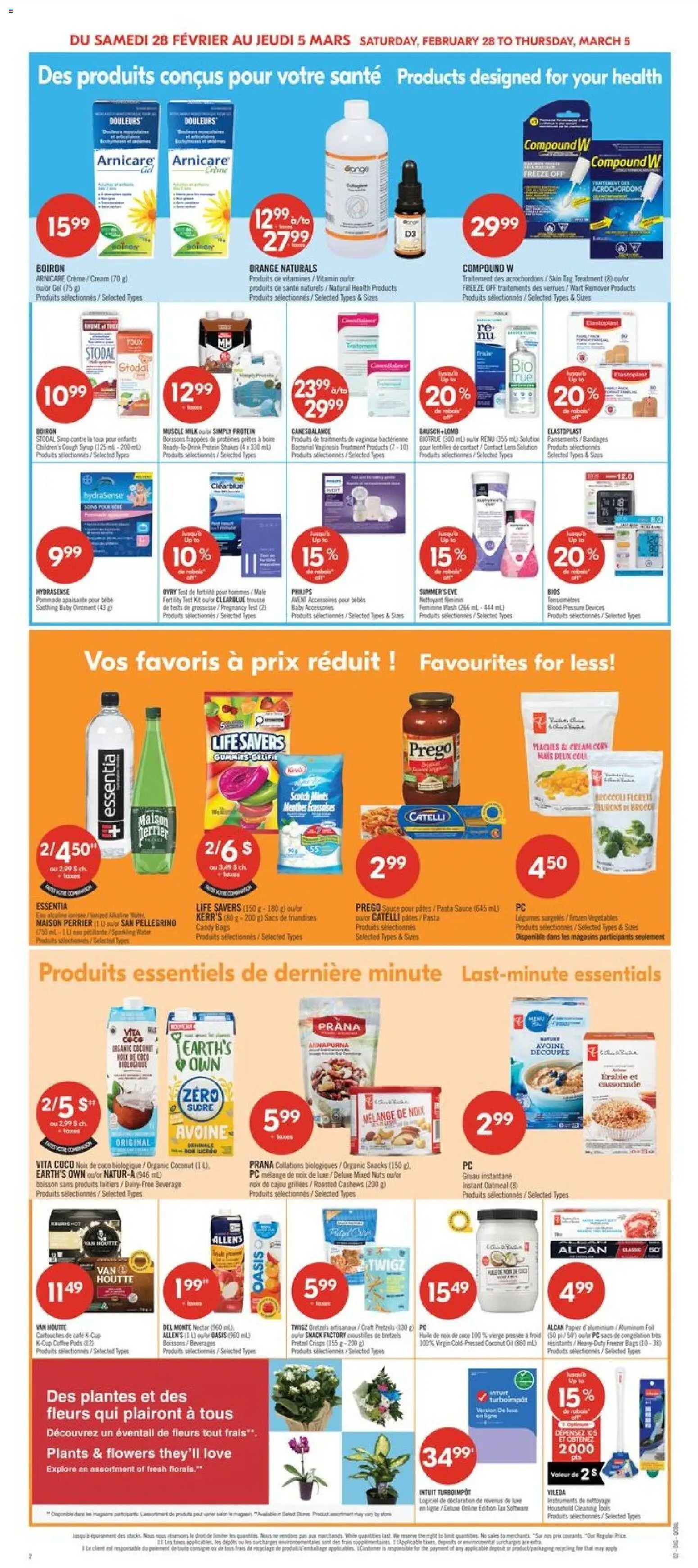 Pharmaprix flyer valid from 27.02.2026 | Page: 15 | Products: Pasta, Cream, PC, Coffee