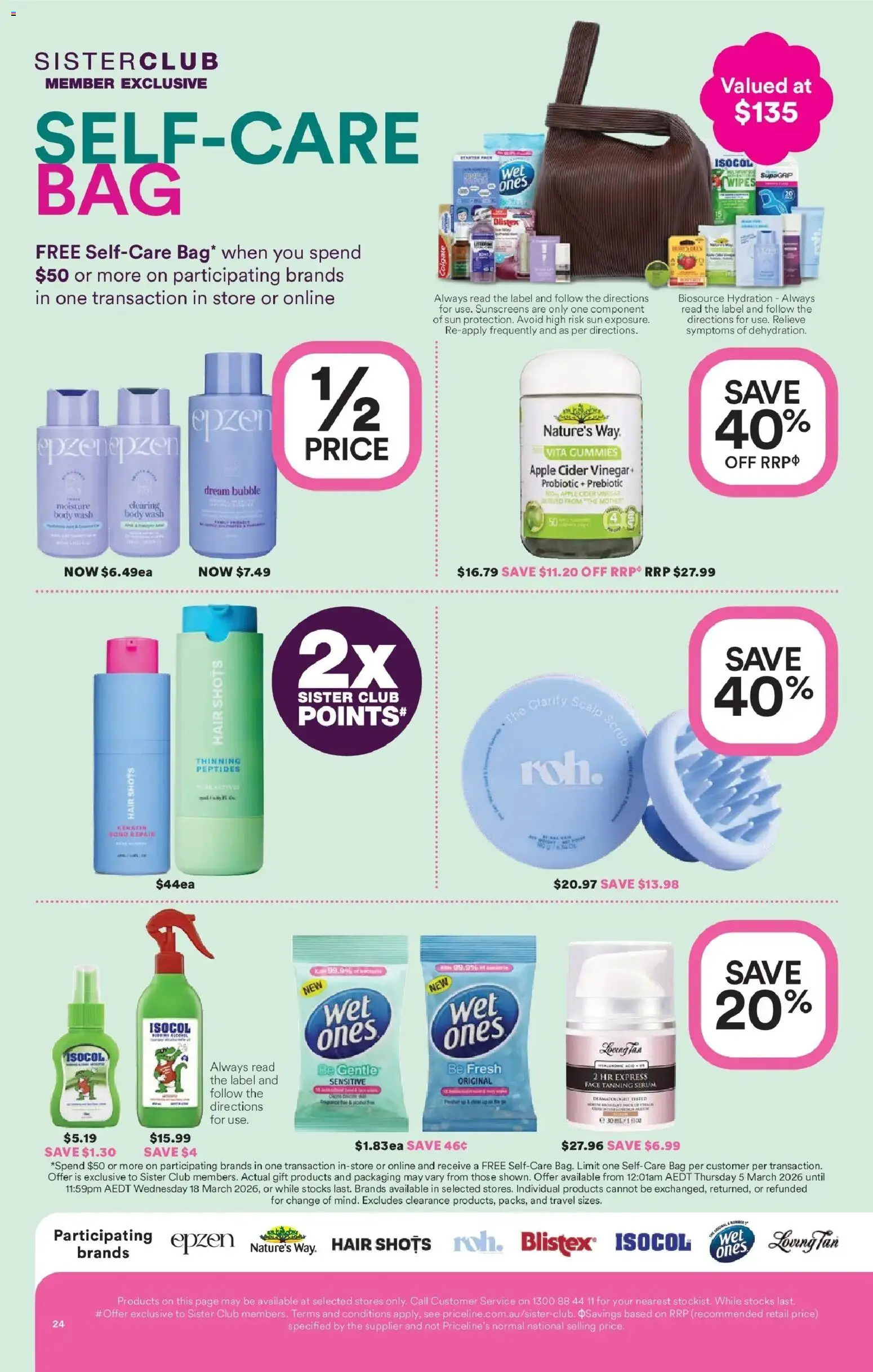 Priceline Pharmacy catalogue - valid from 05.03.2026 | Page: 24 | Products: Vinegar, Bag