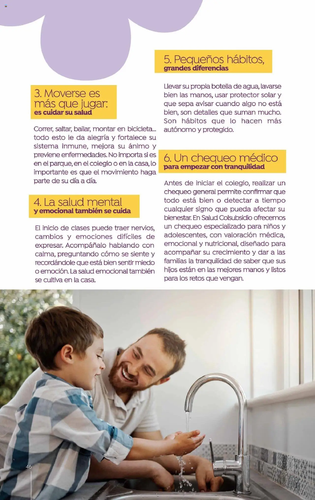 Colsubsidio revista - valida desde el 01.08.2025 | Página: 46 | Productos: Botella, Protector solar, General