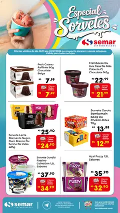 Semar Supermercado - Ofertas Sorvetes - Pré-Visualização do folheto da loja Semar Supermercado, válido de 16.01.2026