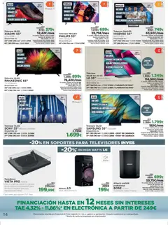 Nuevas ofertas de El Corte Inglés válidas en toda la República Mexicana desde el 08.09.2025. ¡Encuentra las mejores ofertas en El Corte Inglés - Catálogo University! | Página: 14 | Productos: Audio, Televisor