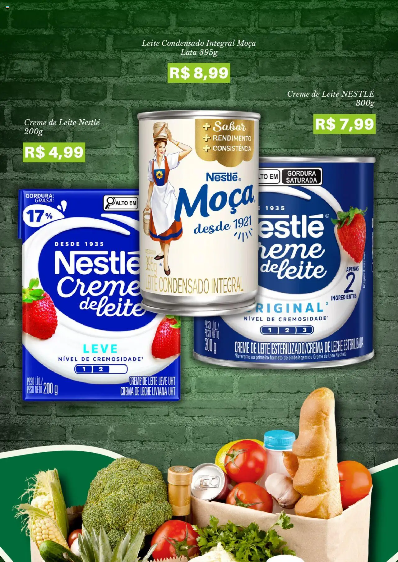Pão de Açúcar Folheto - válido de 25.08.2025 | Página: 3 | Produtos: Leite, Creme, Creme de leite, Leite condensado