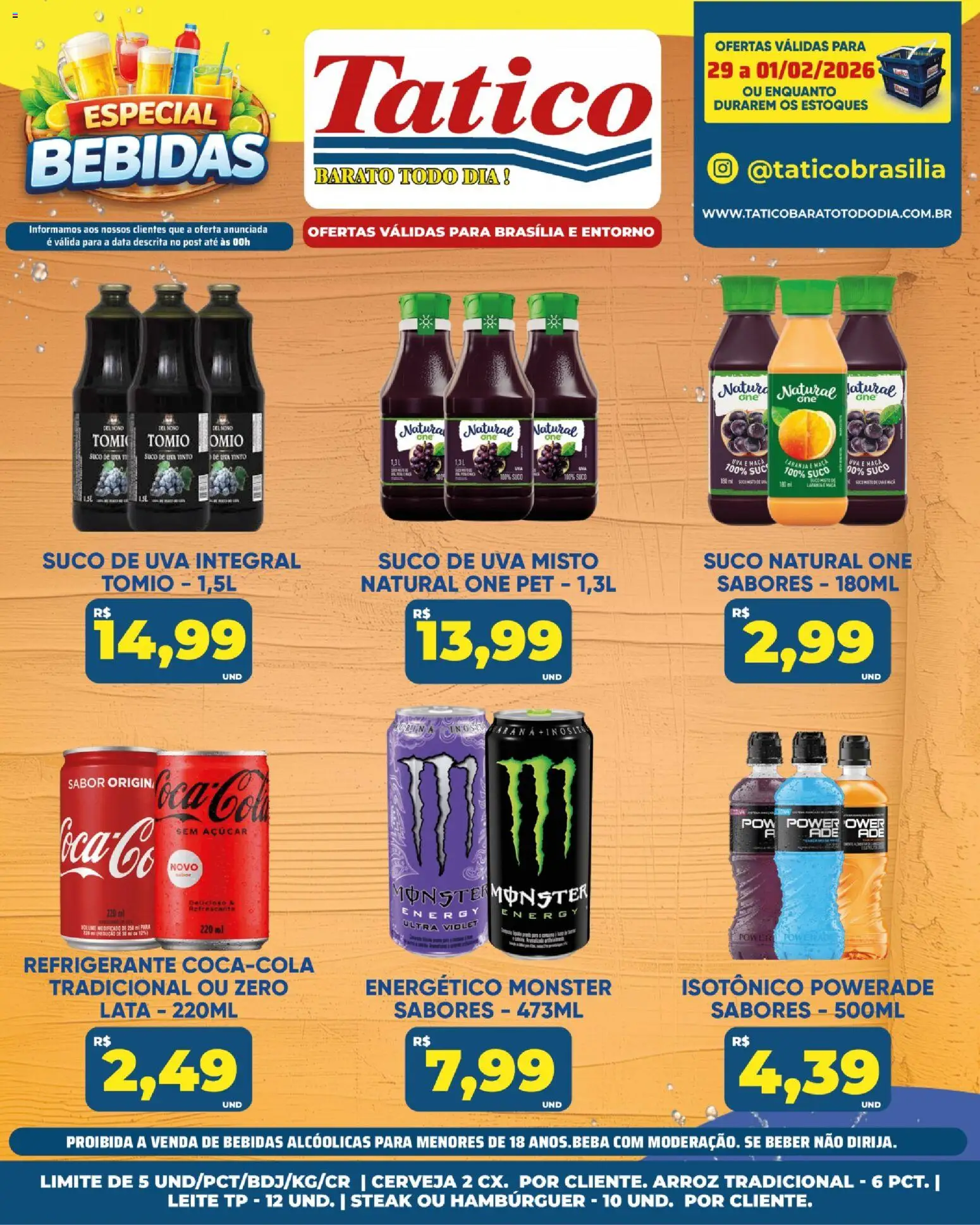 Tatico Folheto - válido de 31.01.2026 | Página: 25 | Produtos: Energético, Suco, Açúcar, Isotônico