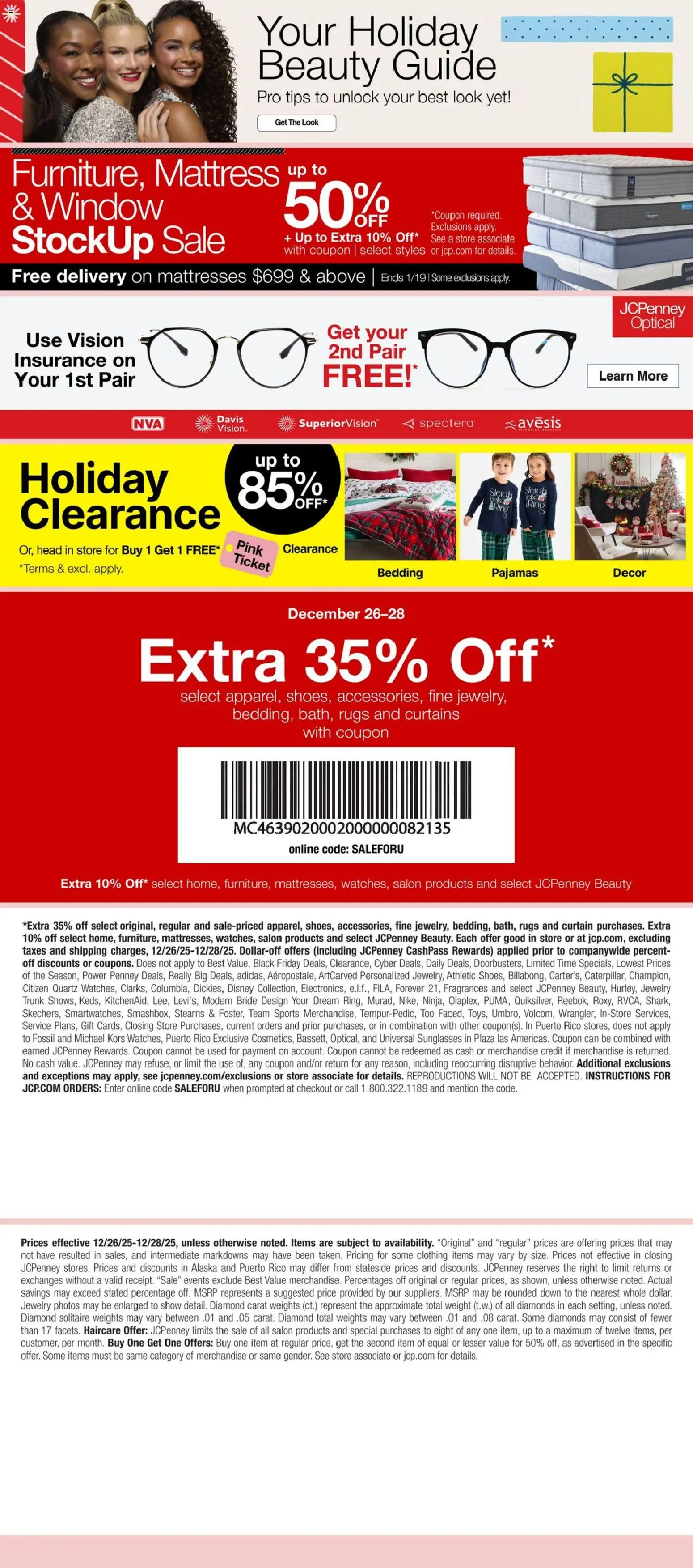 JCPenney Weekly Ad - valid from 26.12.2025 | Page: 8 | Products: Mattress, Pajamas, Weight