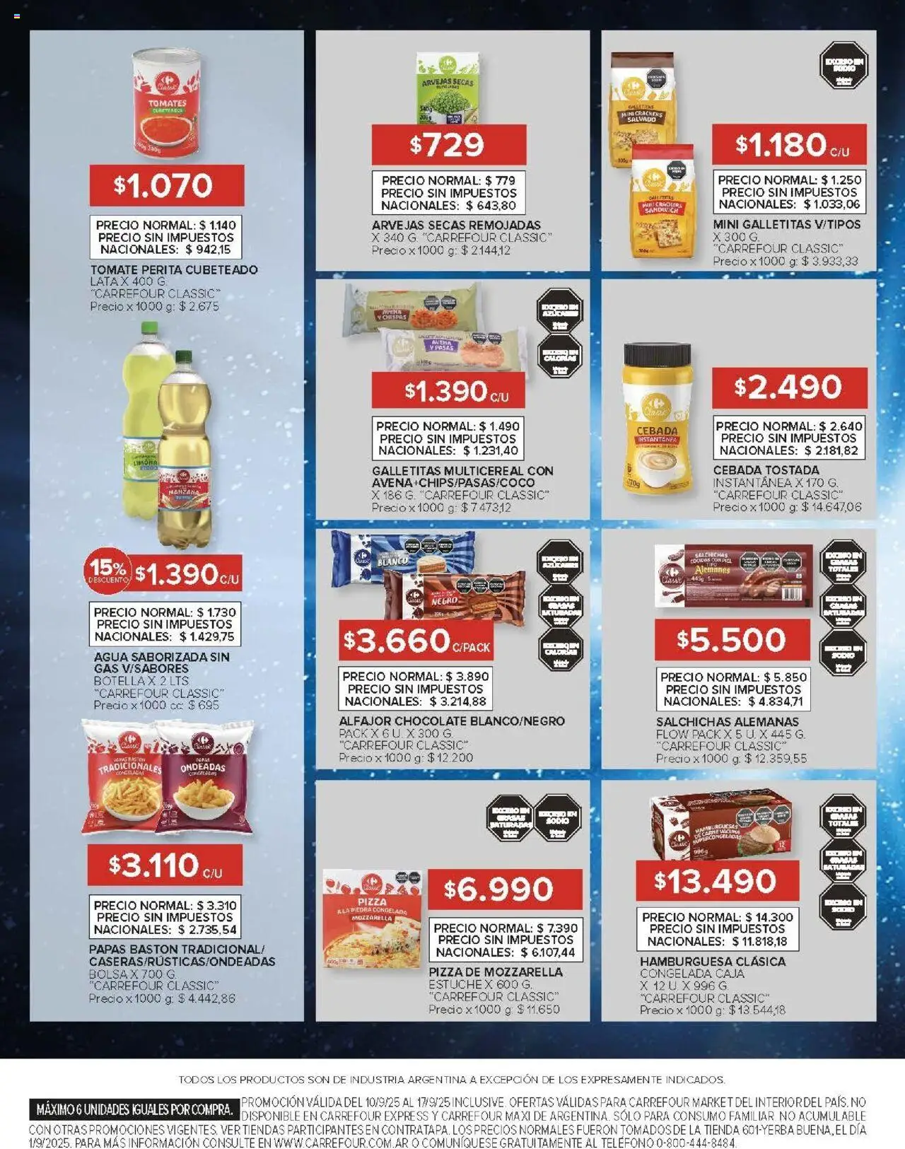 Carrefour ofertas - Catamarca │ válido desde el 10.09.2025 | Página: 38 | Productos: Bolsa, Avena, Alfajor, Agua saborizada