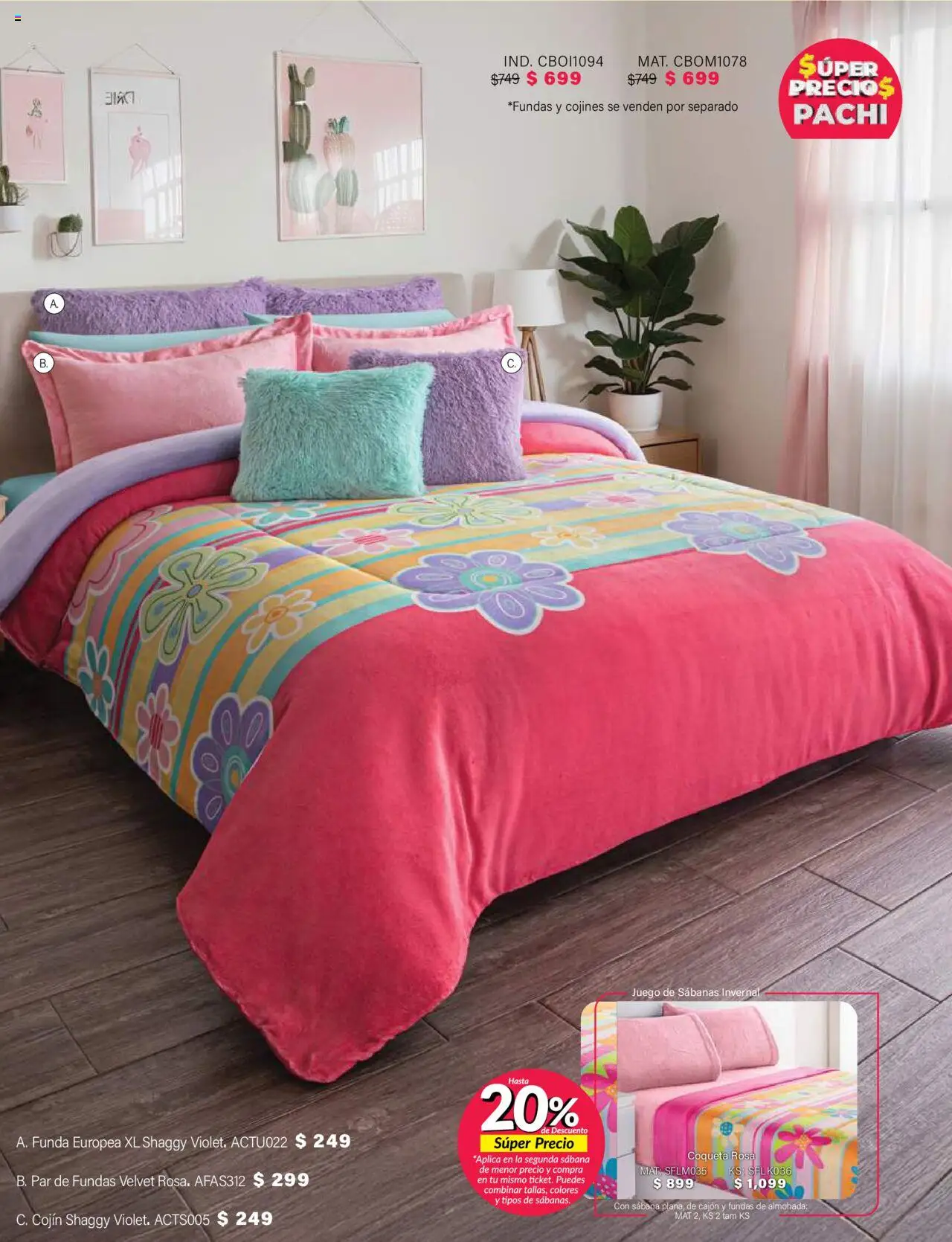 Nuevas ofertas de Colchas Concord válidas en toda la República Mexicana desde el 01.08.2025. ¡Encuentra las mejores ofertas en Colchas Concord - Catálogo! | Página: 659 | Productos: Juego, Funda, Almohada, Sabanas