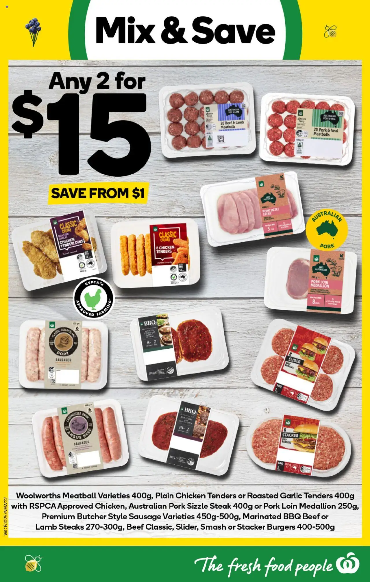 Woolworths catalogue - valid from 15.10.2025 | Page: 22 | Products: Chicken, Lamb, Steak, Lime