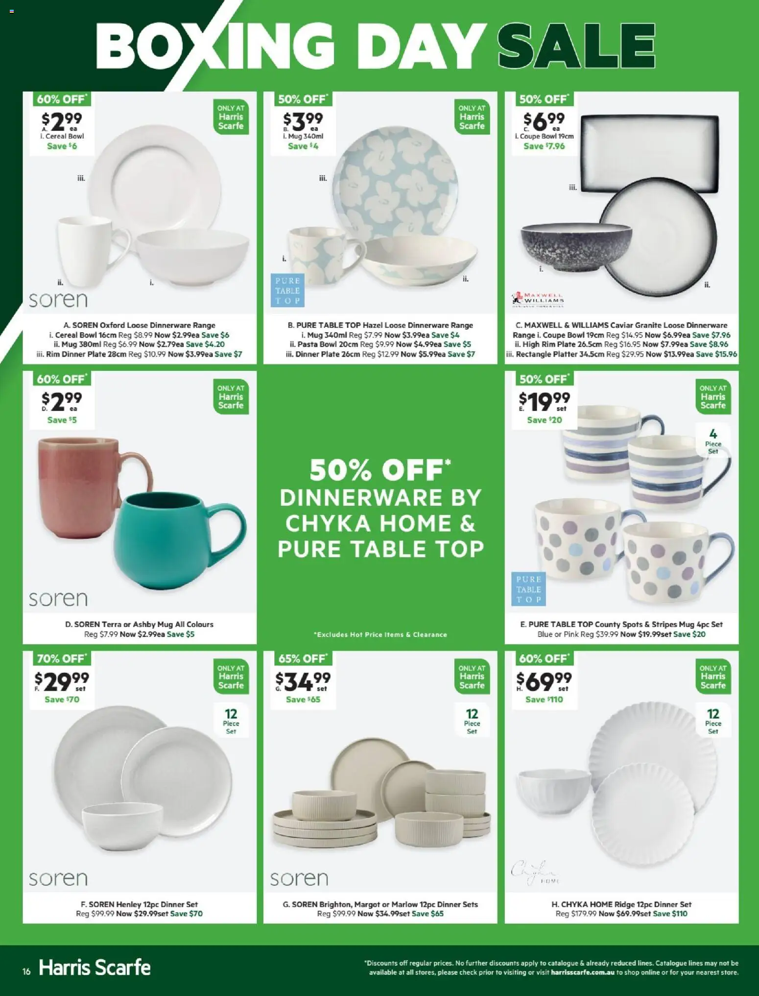 Harris Scarfe catalogue - valid from 24.12.2025 | Page: 16 | Products: Table, Dinner set, Cereal, Pasta