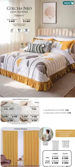 Vista previa de Colchas Concord Buen Fin, nuevo folleto de la tienda, válido en México a partir del 01.11.2025 | Página: 78 | Productos: Mostaza, Juego, Funda, Sabanas