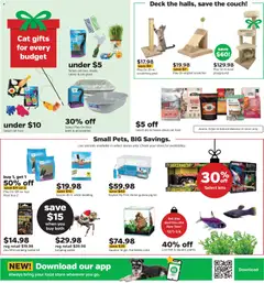 Preview of Pet Supplies Plus weekly ads valid from 01.12.2025 | Page: 3 | Products: Couch, Cat Food, Fish, Pea