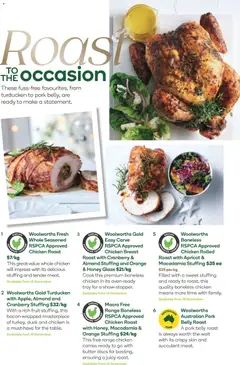 Preview of Woolworths Christmas Inspiration Guide - valid from 26.11.2025 | Page: 16 | Products: Butter, Honey, Chicken, Pork