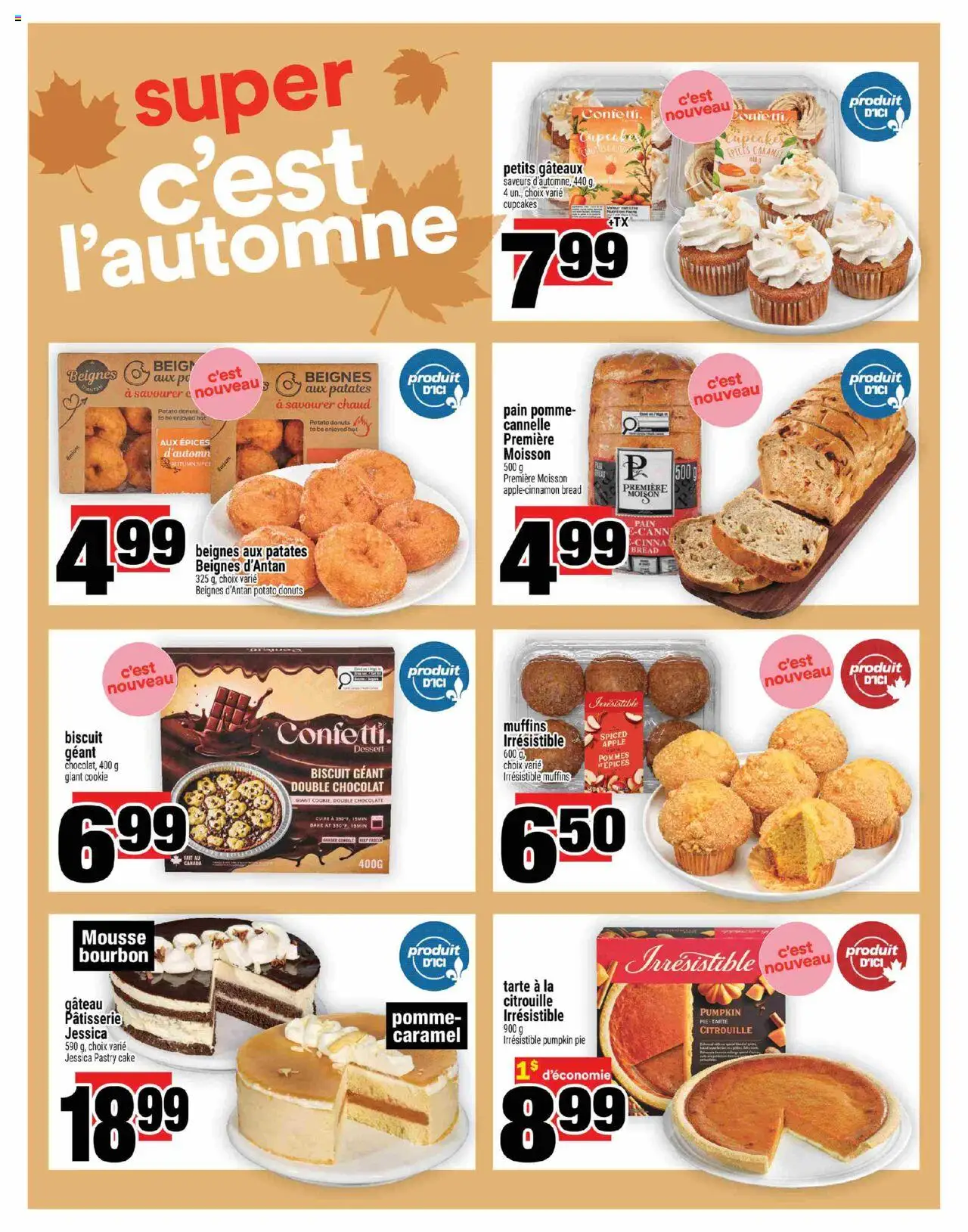 Super C flyer valid from 02.10.2025 | Page: 19 | Products: Bourbon, Bread, Chocolate, Pumpkin