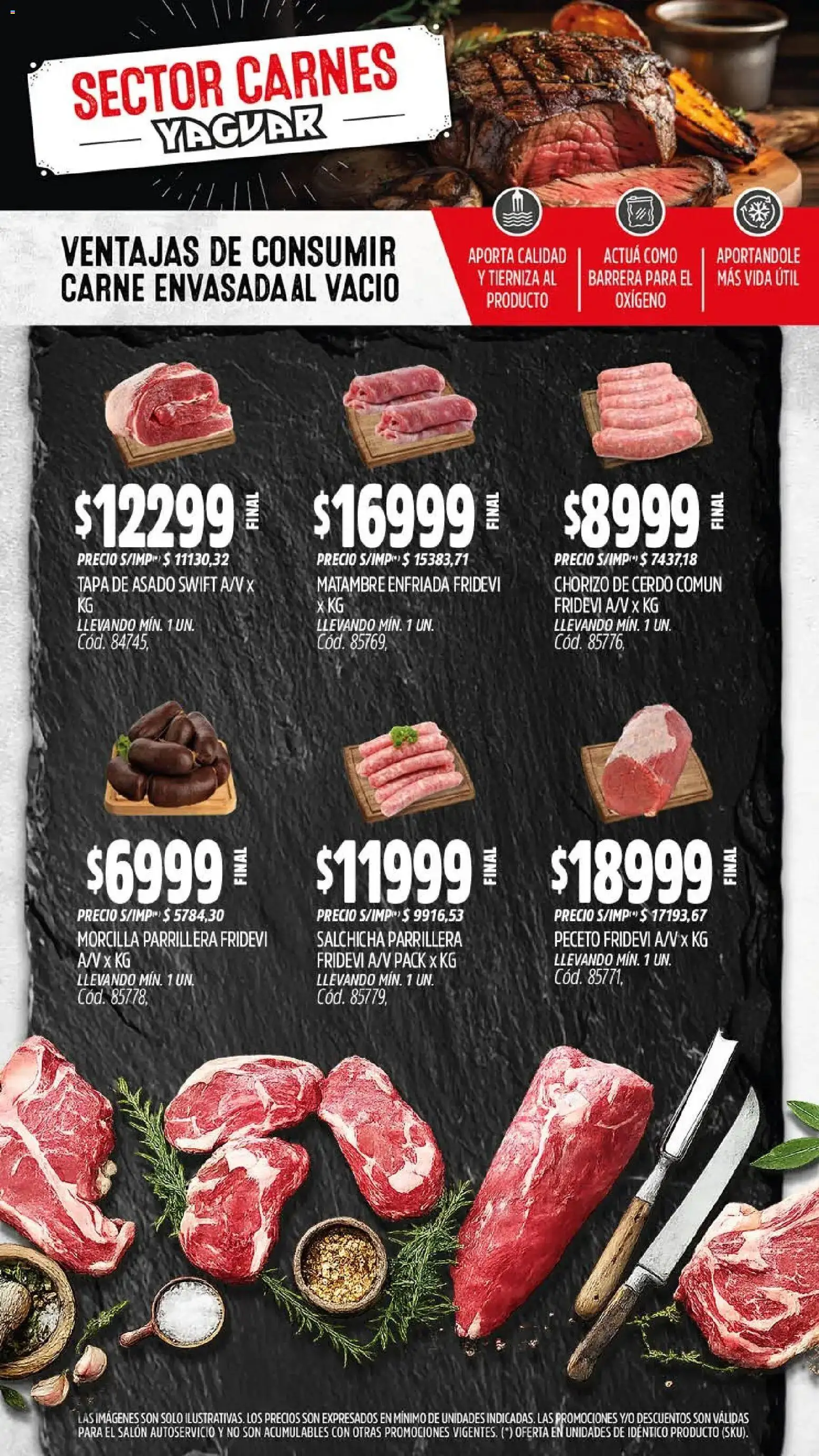 Yaguar - Oferta Semanal General Roca │ válido desde el 23.02.2026 | Página: 4 | Productos: Salchicha, Chorizo, Morcilla, Cerdo