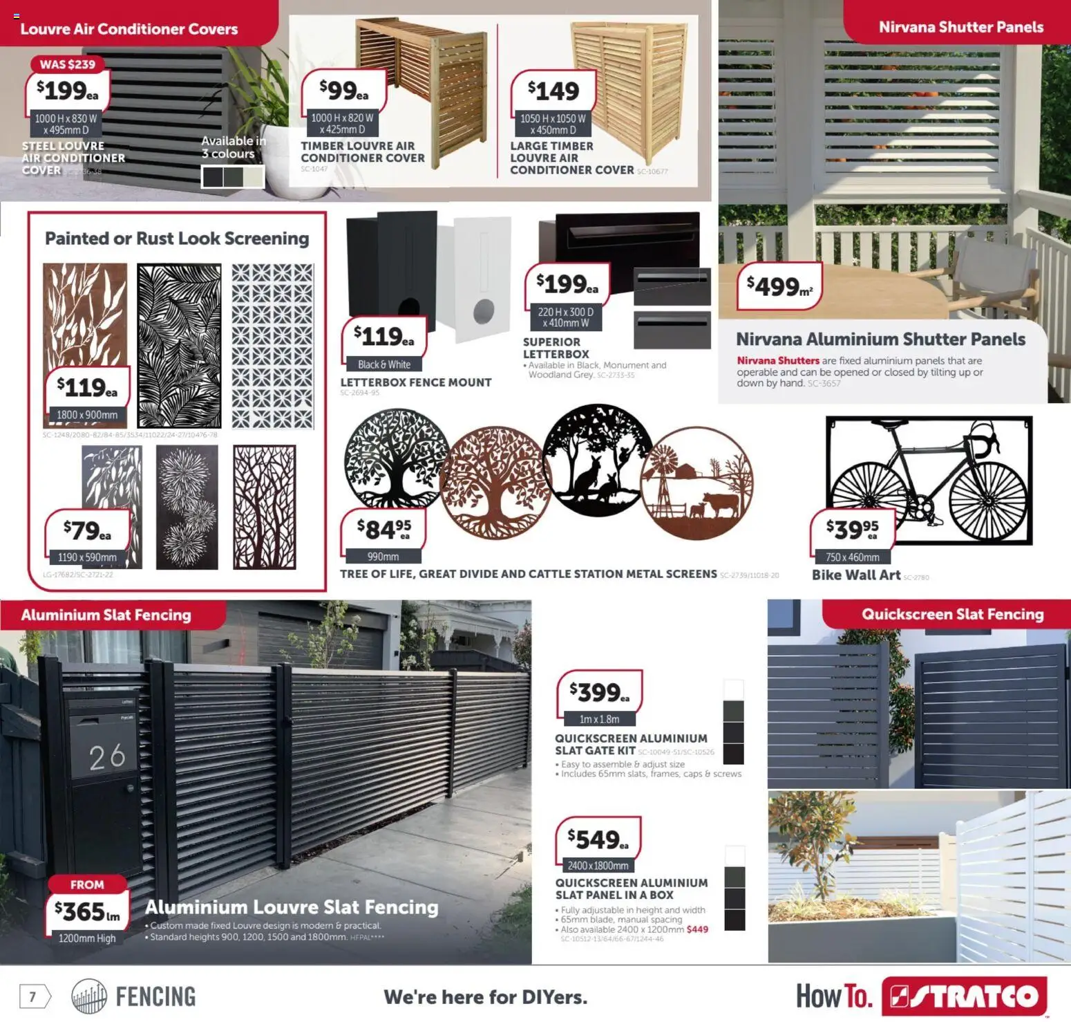 Stratco catalogue - valid from 23.01.2026 | Page: 7 | Products: Box, Fence, Gate, Conditioner