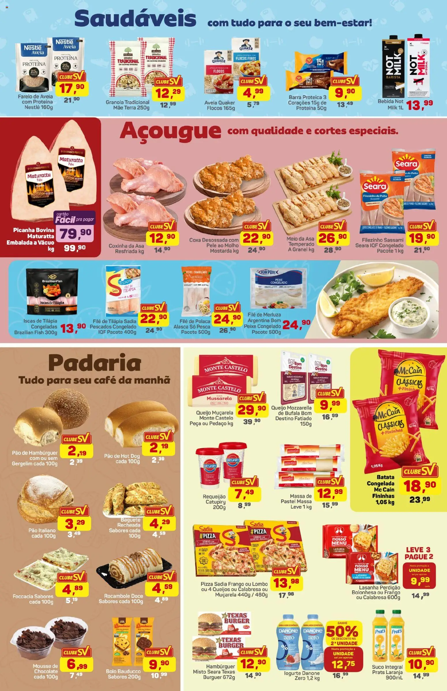 Supermercados São Vicente Folheto - válido de 27.02.2026 | Página: 2 | Produtos: Café, Batata, Mussarela, File de polaca