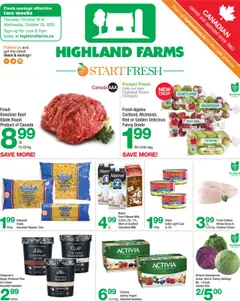 Preview of Highland Farms weekly flyer / circulaire from shop Highland Farms valid from 16.10.2025