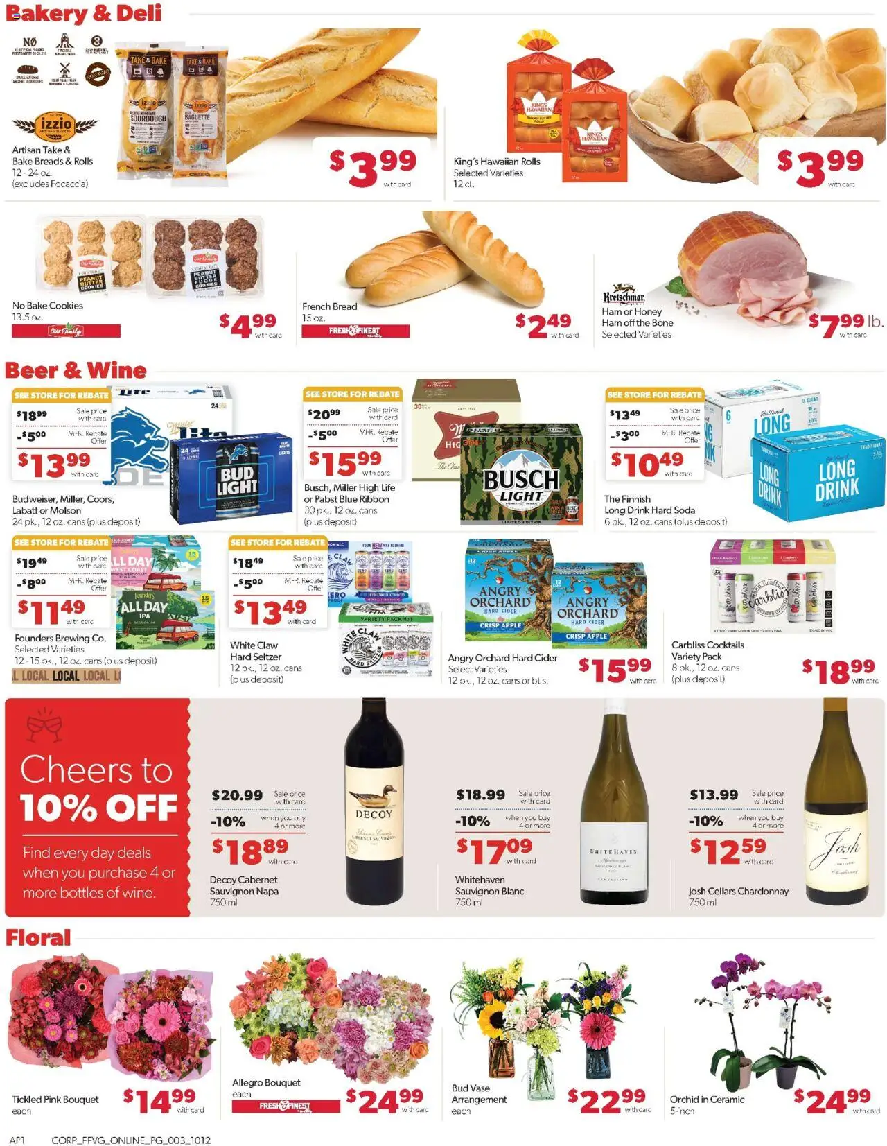 Family Fare Weekly Ad - valid from 12.10.2025 | Page: 8 | Products: Cider, Vase, Wine, Cookies