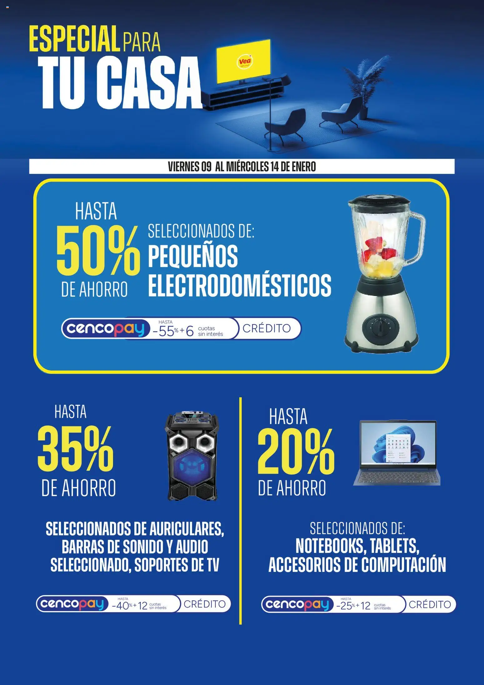Vea - Ofertas especial para tu casa │ válido desde el 09.01.2026 | Página: 2 | Productos: Audio