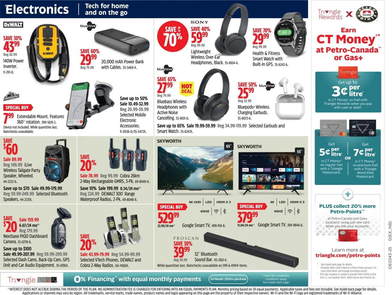 Canadian Tire flyer valid from 16.10.2025 | Page: 28 | Products: Watch, Audio, Headphones