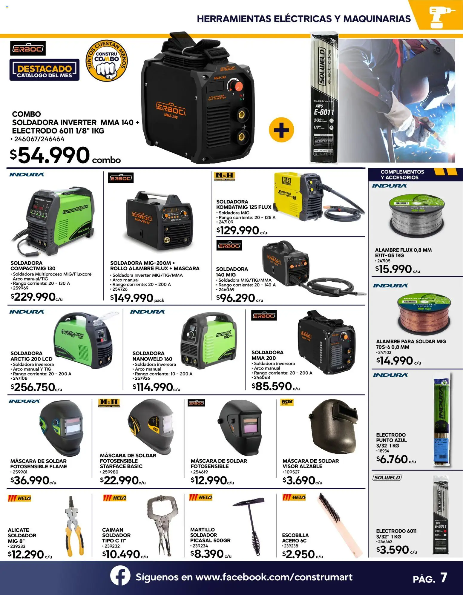 Construmart Ofertas │ válido desde el 01.03.2026 | Página: 7 | Productos: Escobilla, Máscara, Mascara de soldar, Martillo