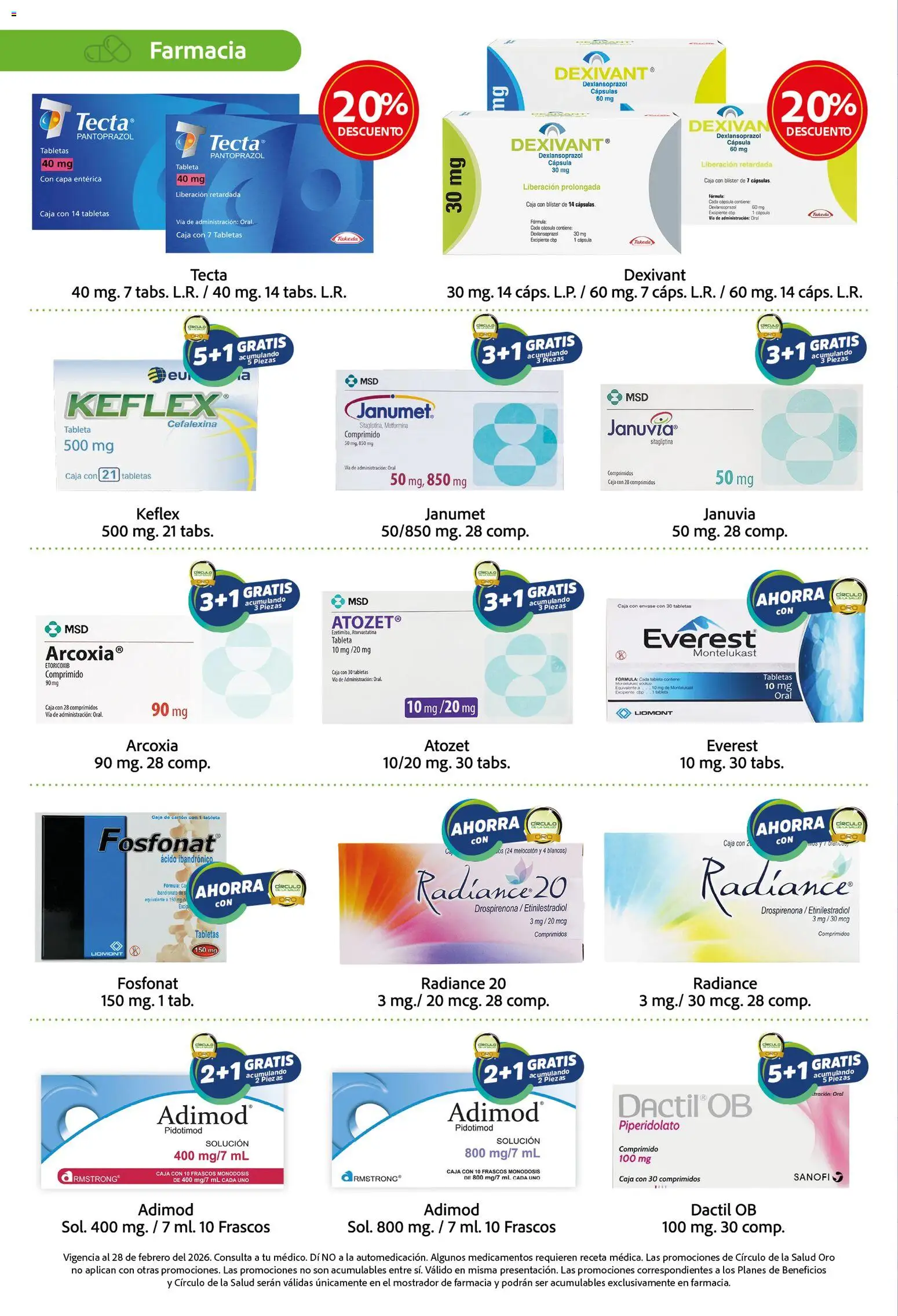 Nuevas ofertas de Farmacias Unión válidas en toda la República Mexicana desde el 01.02.2026. ¡Encuentra las mejores ofertas en Farmacias Unión catálogo! | Página: 8