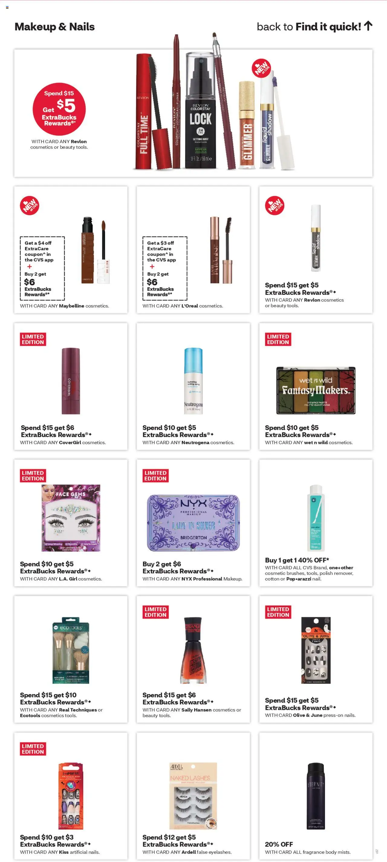 CVS Pharmacy Weekly Ad - WA - valid from 12.10.2025 | Page: 12 | Products: Fragrance, Lip Liner, Sheet