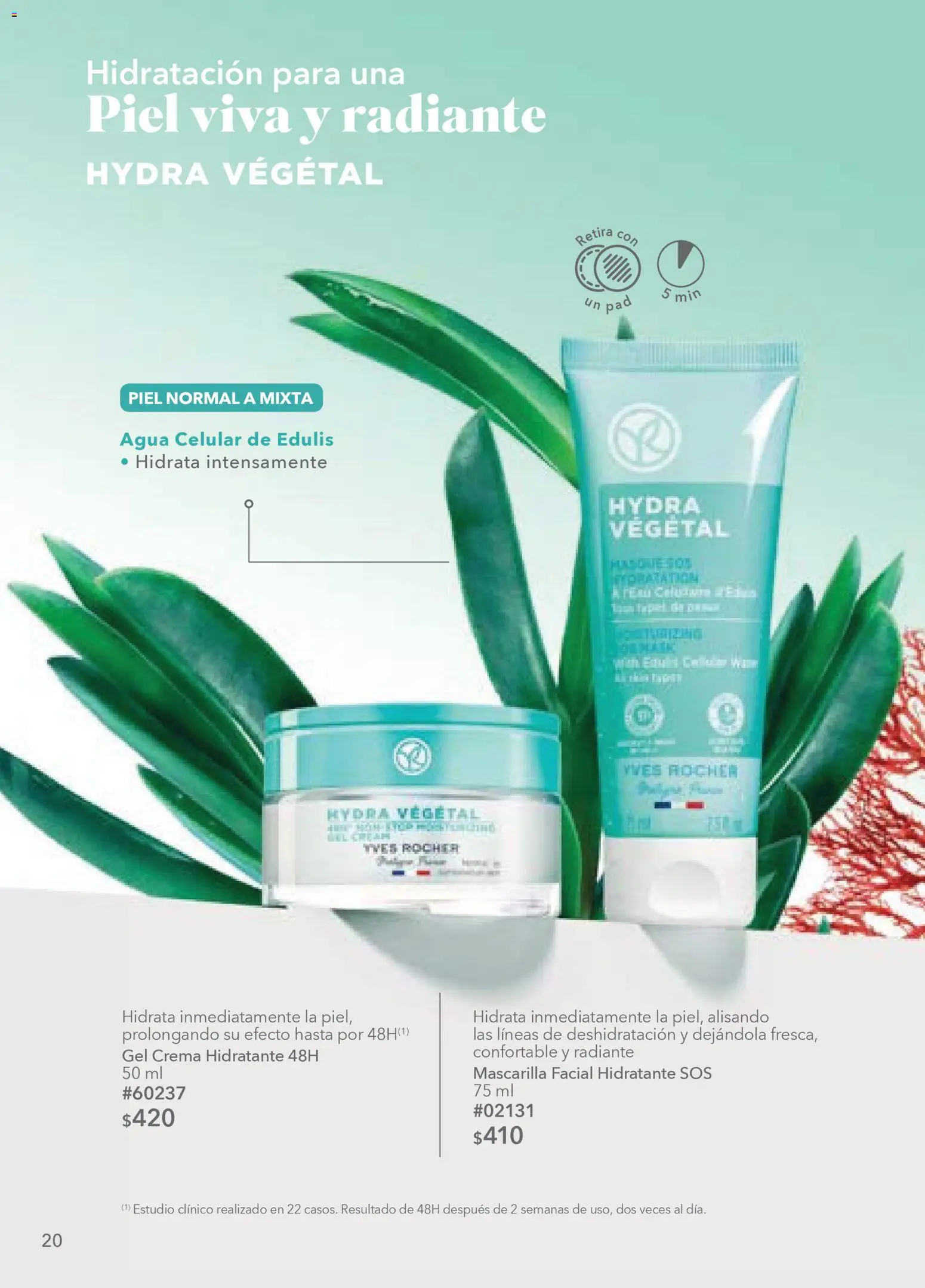 Nuevas ofertas de Yves Rocher válidas en toda la República Mexicana desde el 24.03.2026. ¡Encuentra las mejores ofertas en Yves Rocher campaña 5 2026! | Página: 20 | Productos: Crema, Agua, Radiante, Mascarilla