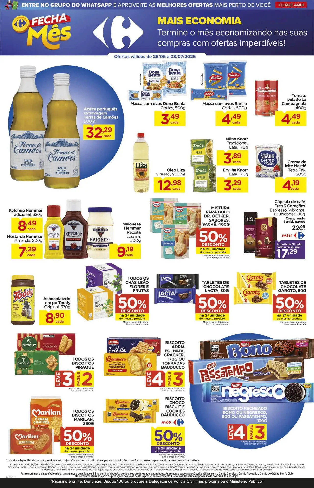 Carrefour Folheto - válido de 26.06.2025 | Página: 5 | Produtos: Caju, Leite, Bolo, Maionese