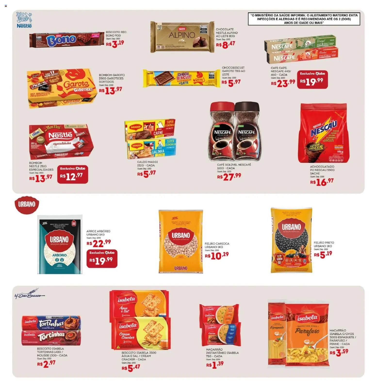 Bistek Supermercados Folheto - válido de 25.03.2026 | Página: 3 | Produtos: Ferro, Espaguete, Sal, Bombom