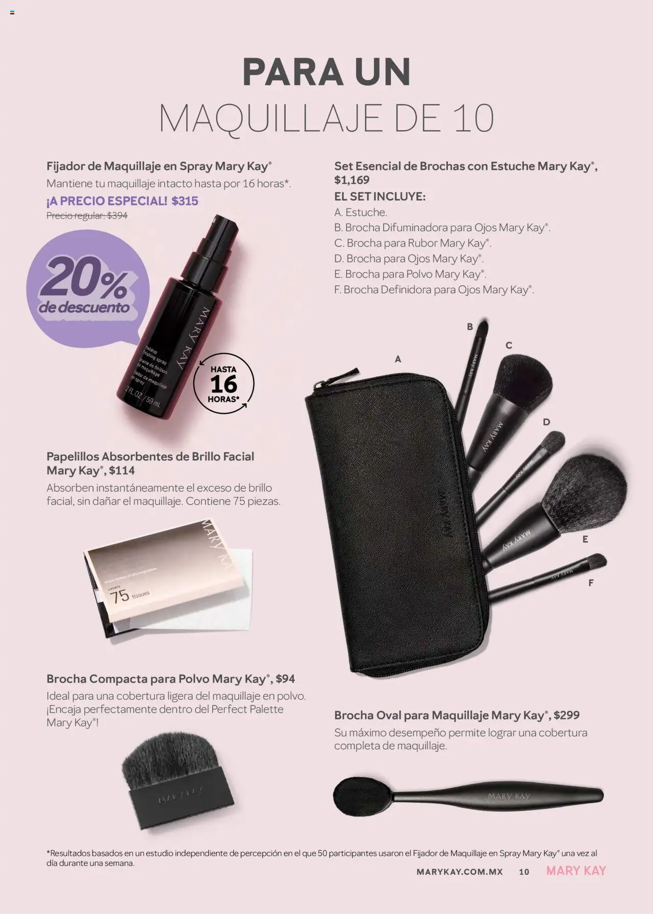 Nuevas ofertas de Mary Kay válidas en toda la República Mexicana desde el 01.07.2025. ¡Encuentra las mejores ofertas en Mary Kay catálogo! | Página: 10 | Productos: Fijador, Brillo, Maquillaje, Polvo