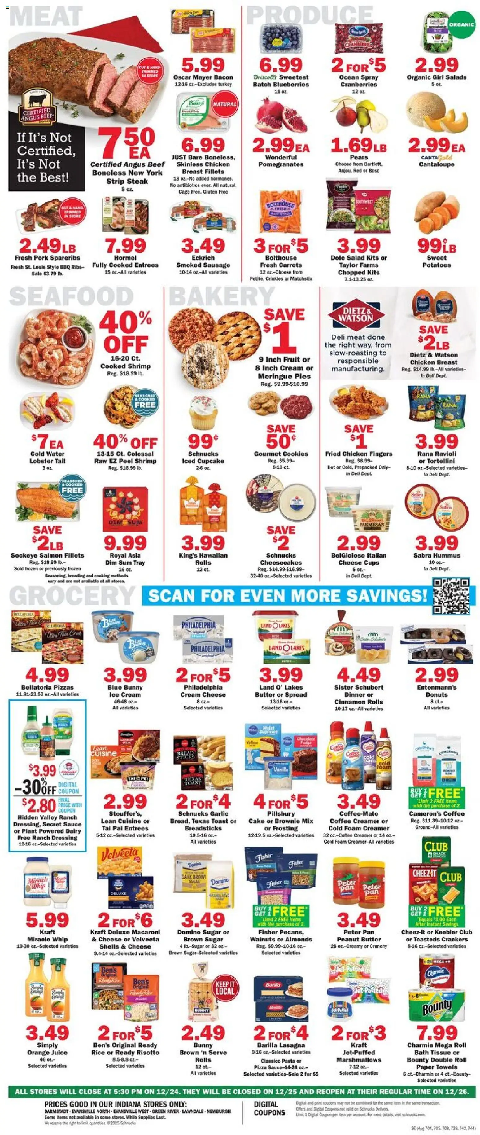 Schnucks Weekly Print Ad - IN - valid from 17.12.2025 | Page: 4 | Products: Bakery, Bath, Butter, Potatoes