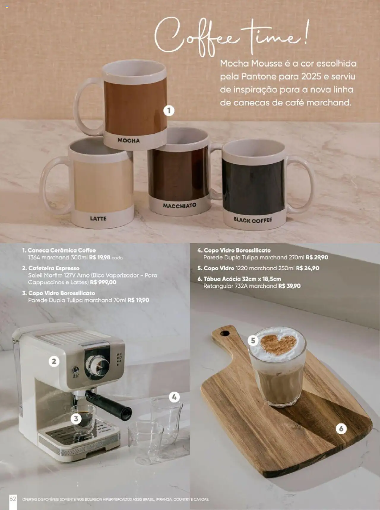 Zaffari Folheto - válido de 09.06.2025 | Página: 52 | Produtos: Cafeteira, Café, Bourbon, Tábua