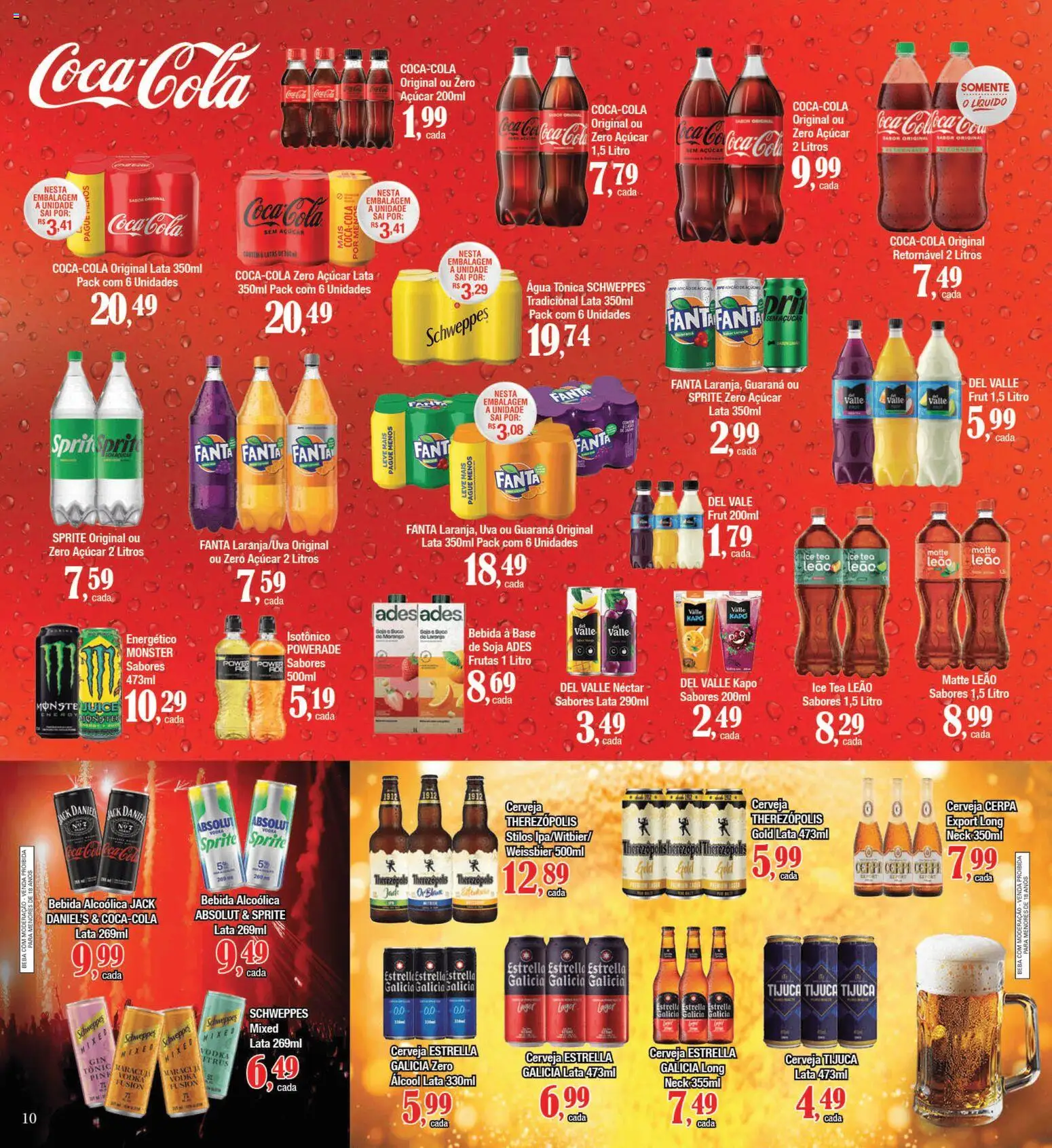 Supermercados Unidos Folheto - válido de 16.03.2026 | Página: 10 | Produtos: Vodka, Bebida, Açúcar, Soja